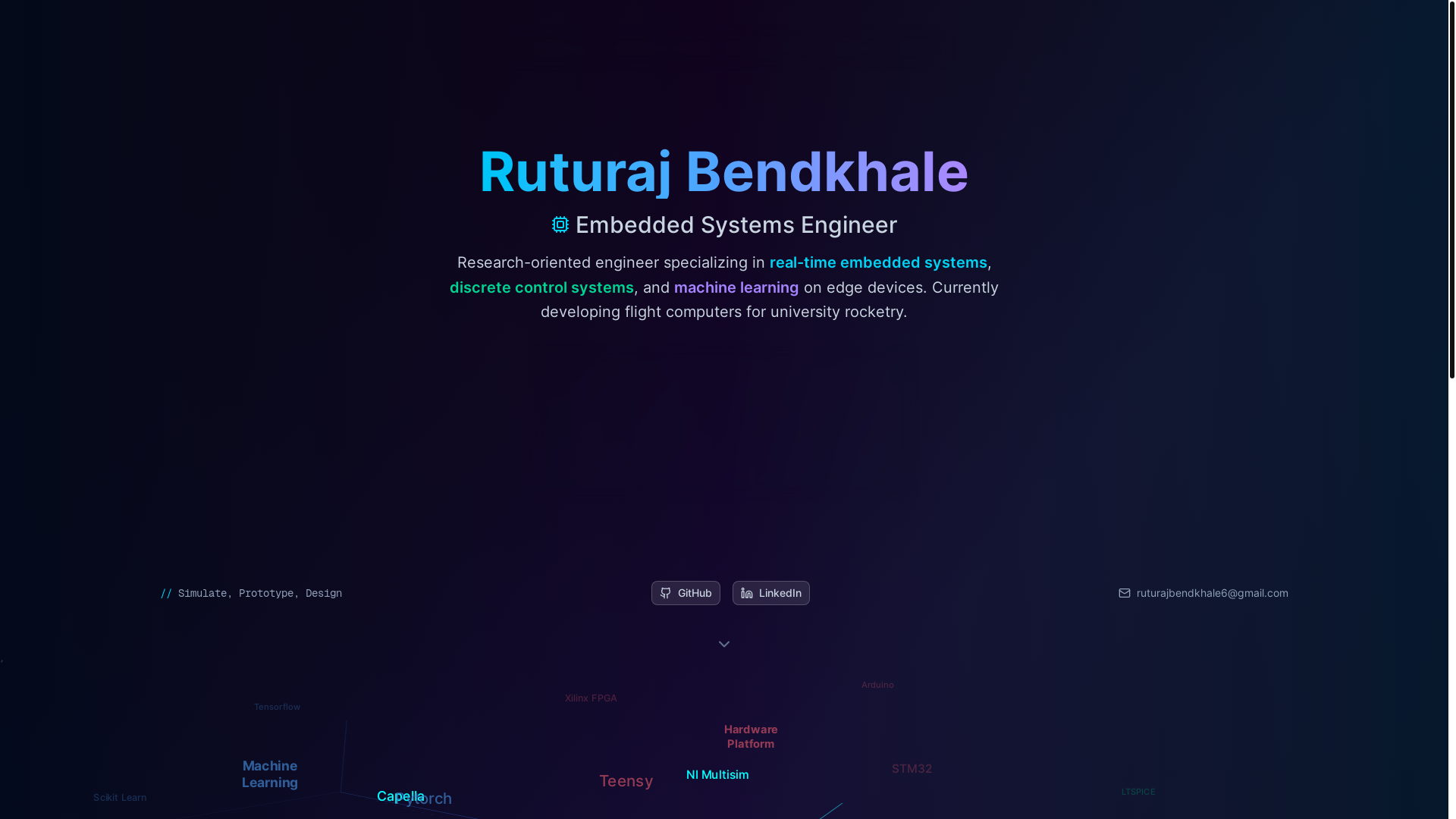 website screenshot of https://ruturajbendkhale.com/