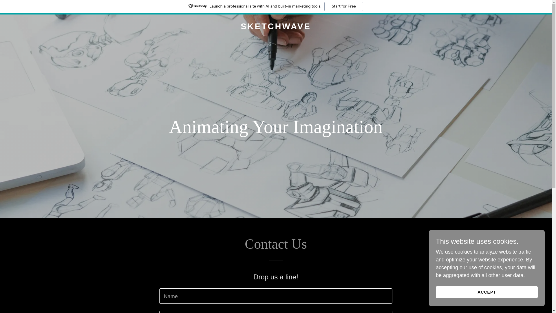 website screenshot of https://sketchwave.co/