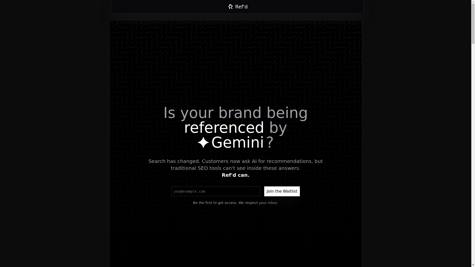 website screenshot of https://refdai.com/