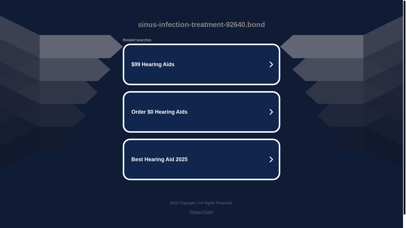website screenshot of https://sinus-infection-treatment-92640.bond/