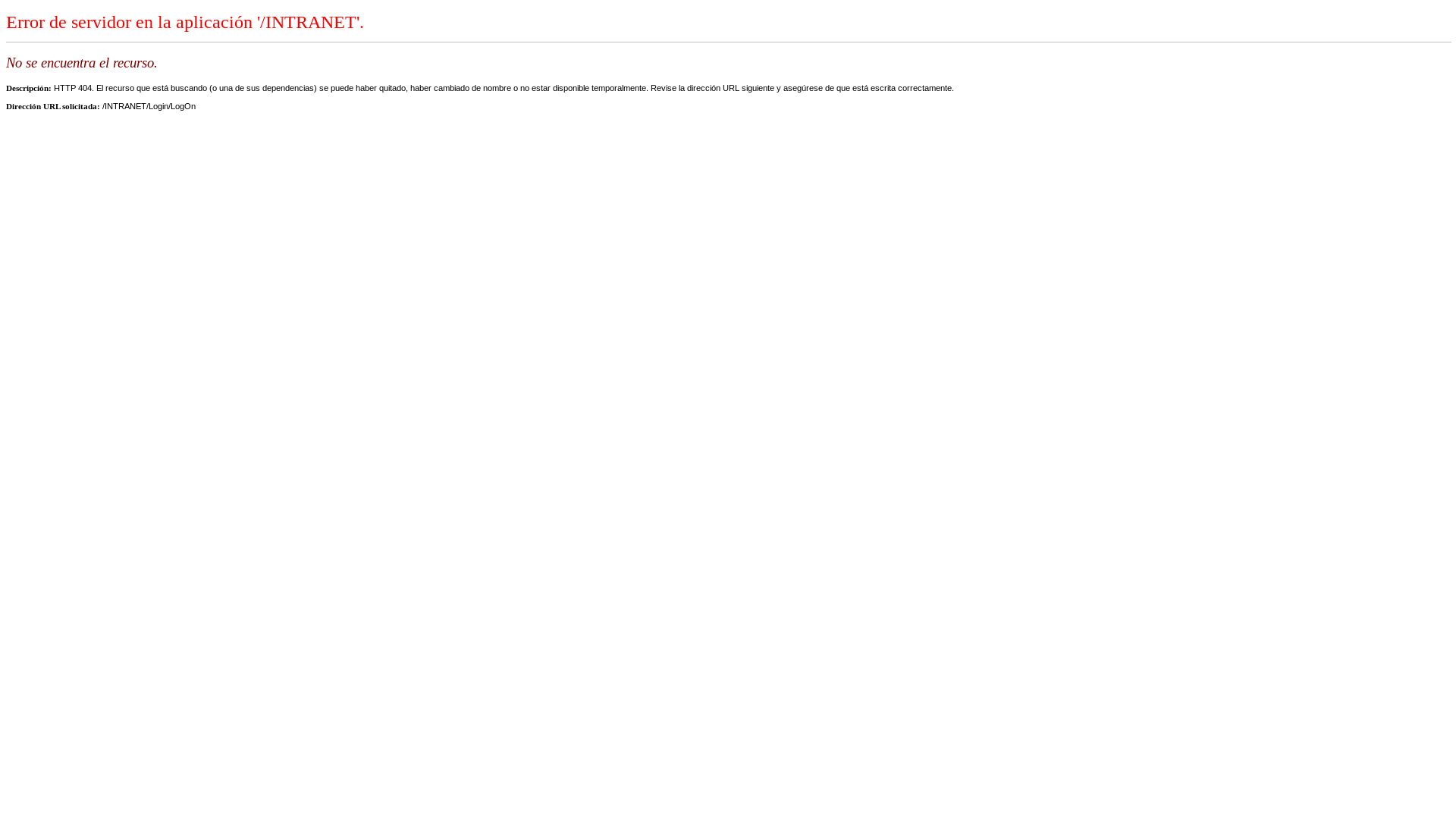 website screenshot of https://intranet.uvm.cl/INTRANET/Login/LogOn