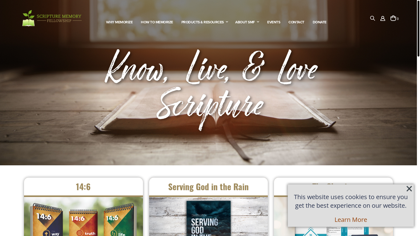 website screenshot of https://scripturememory.com/