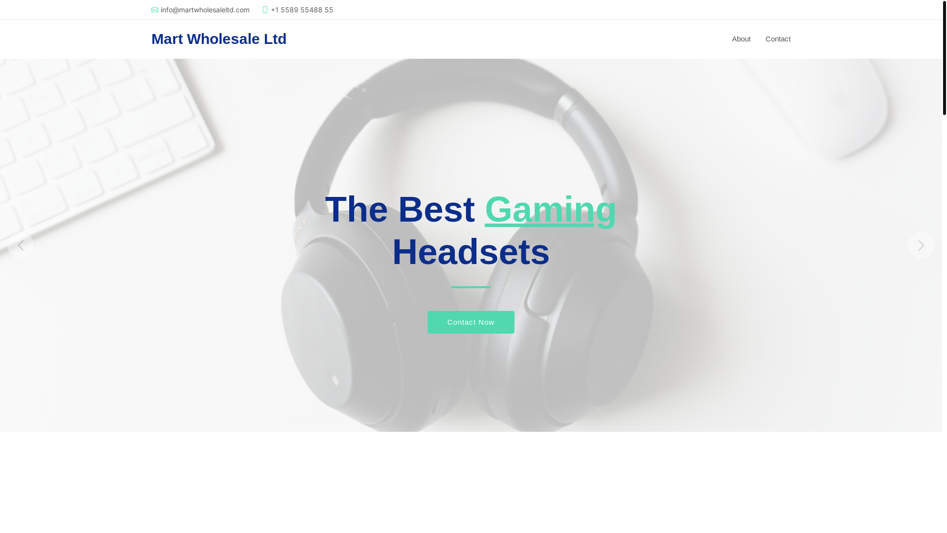 website screenshot of https://martwholesaleltd.com/