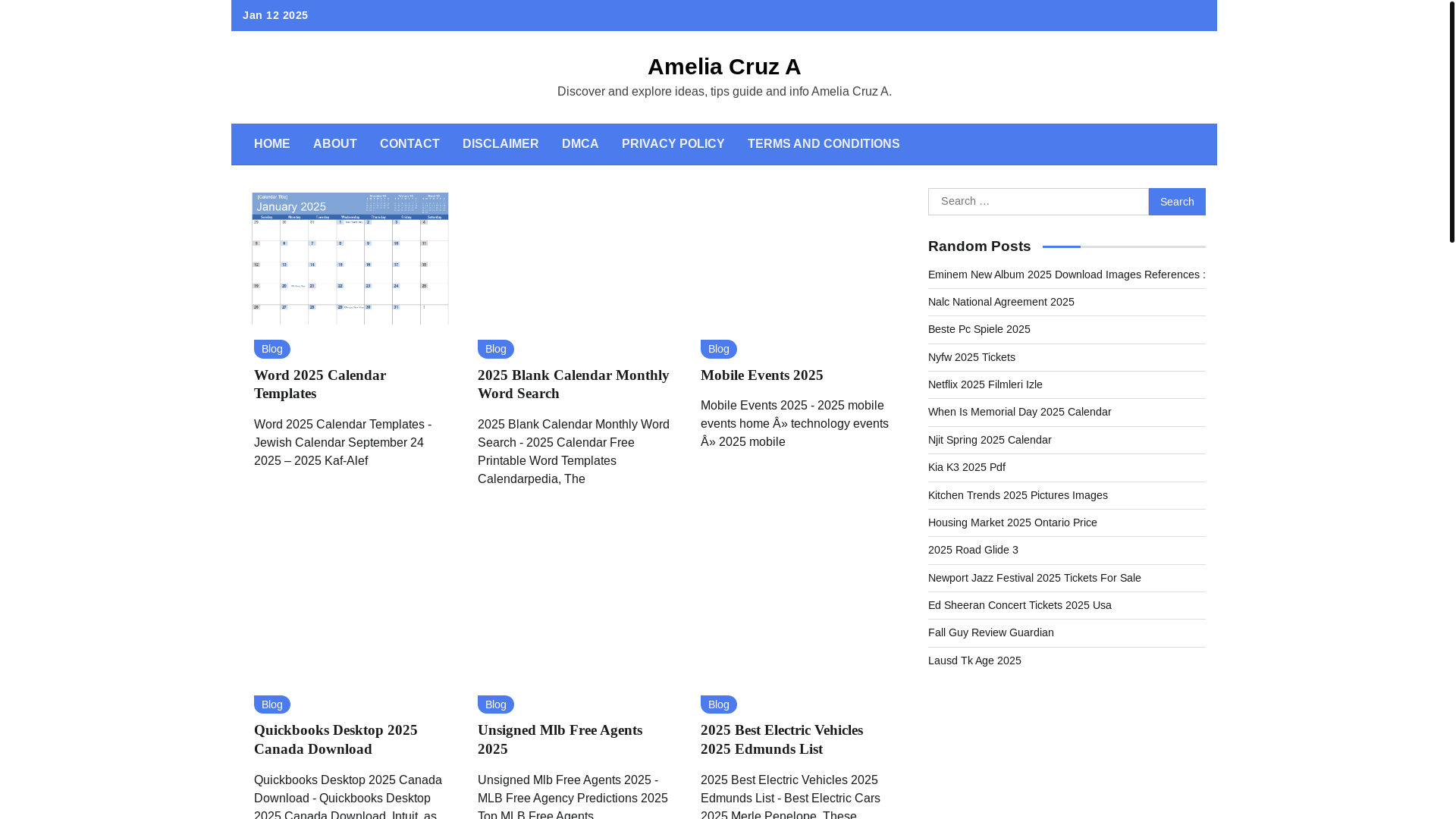 website screenshot of https://ameliacruza.pages.dev/