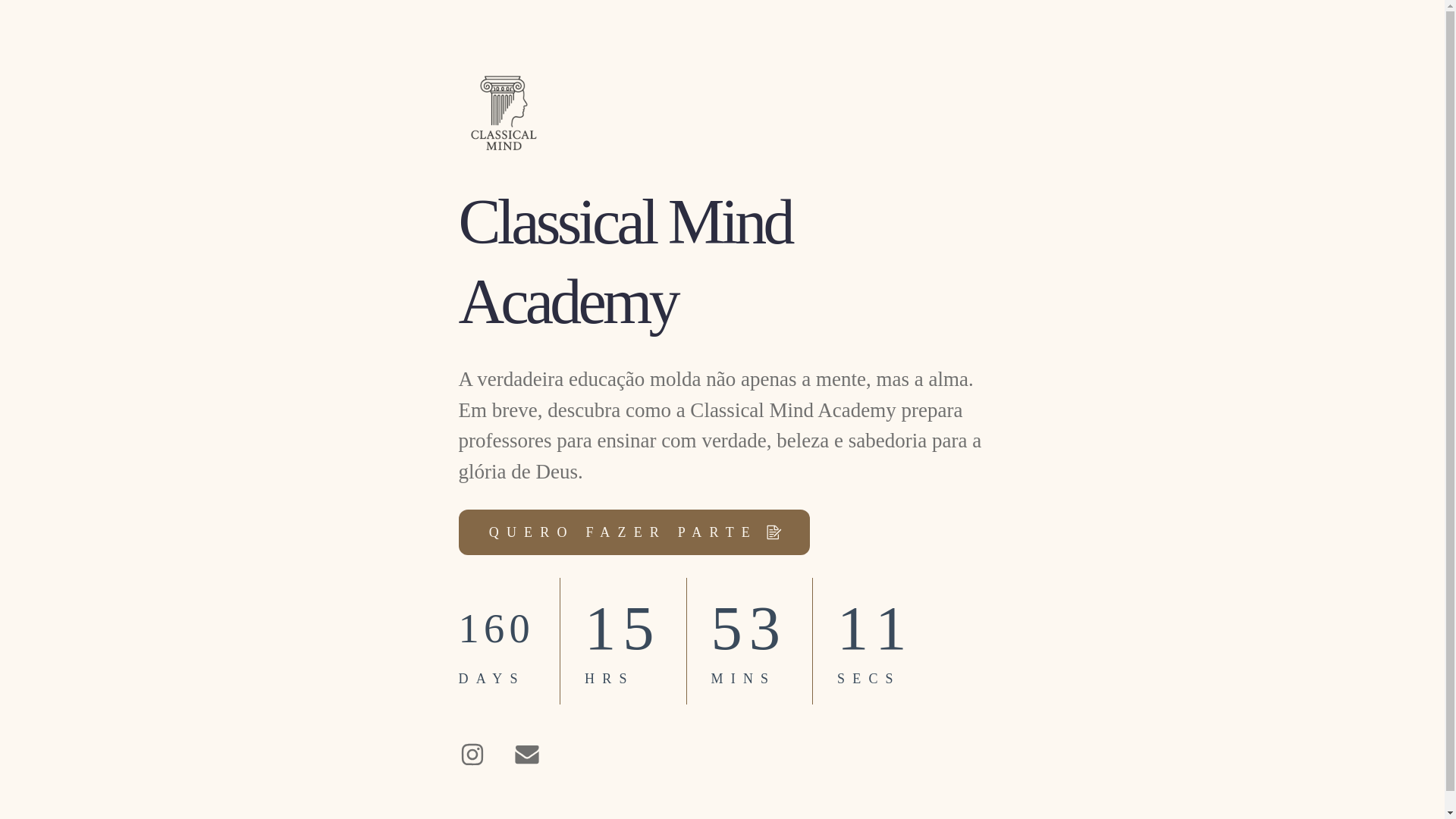 website screenshot of https://classicalmind.com.br/
