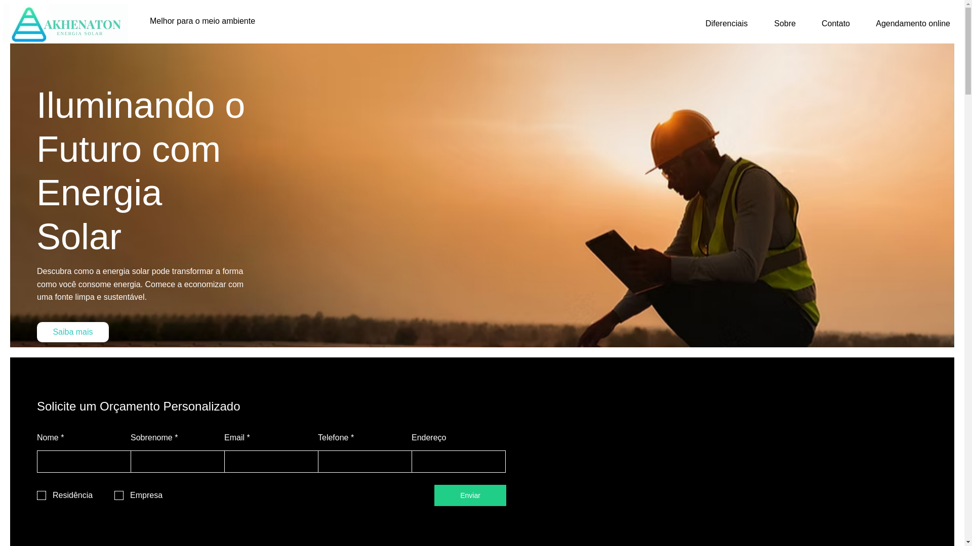 website screenshot of https://akhenatonenergiasolar.com.br/