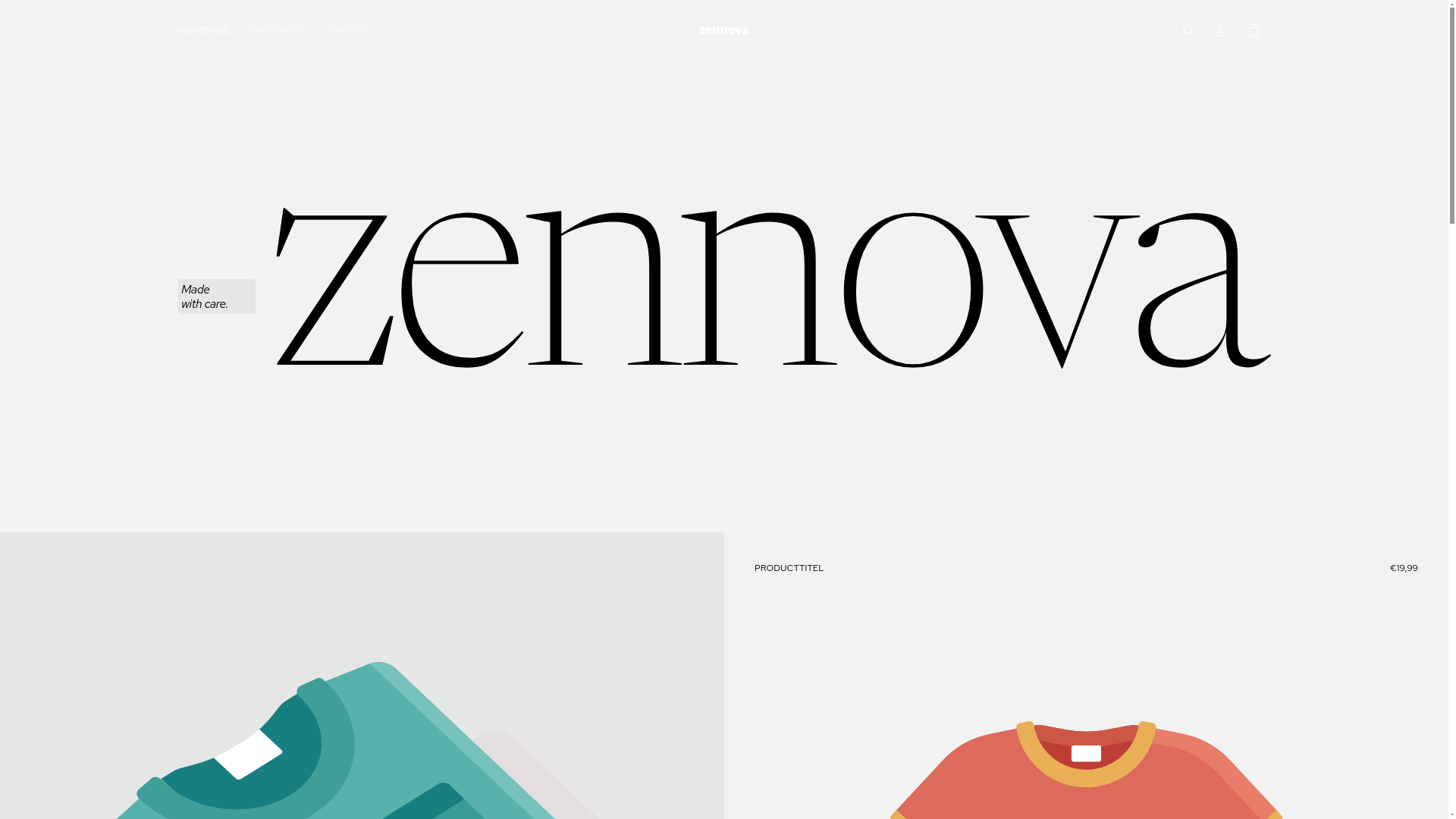 website screenshot of https://znva.nl/