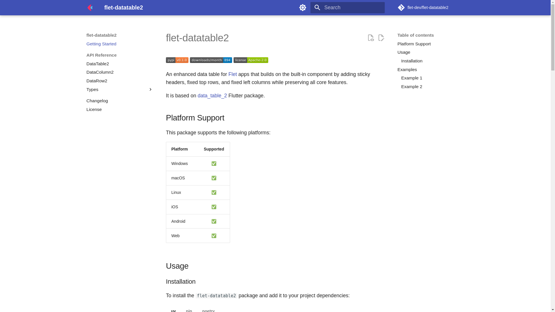 website screenshot of https://flet-datatable2-docs.pages.dev/