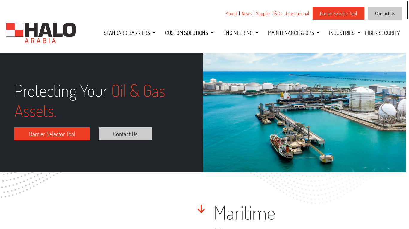 website screenshot of https://haloarabia.com/