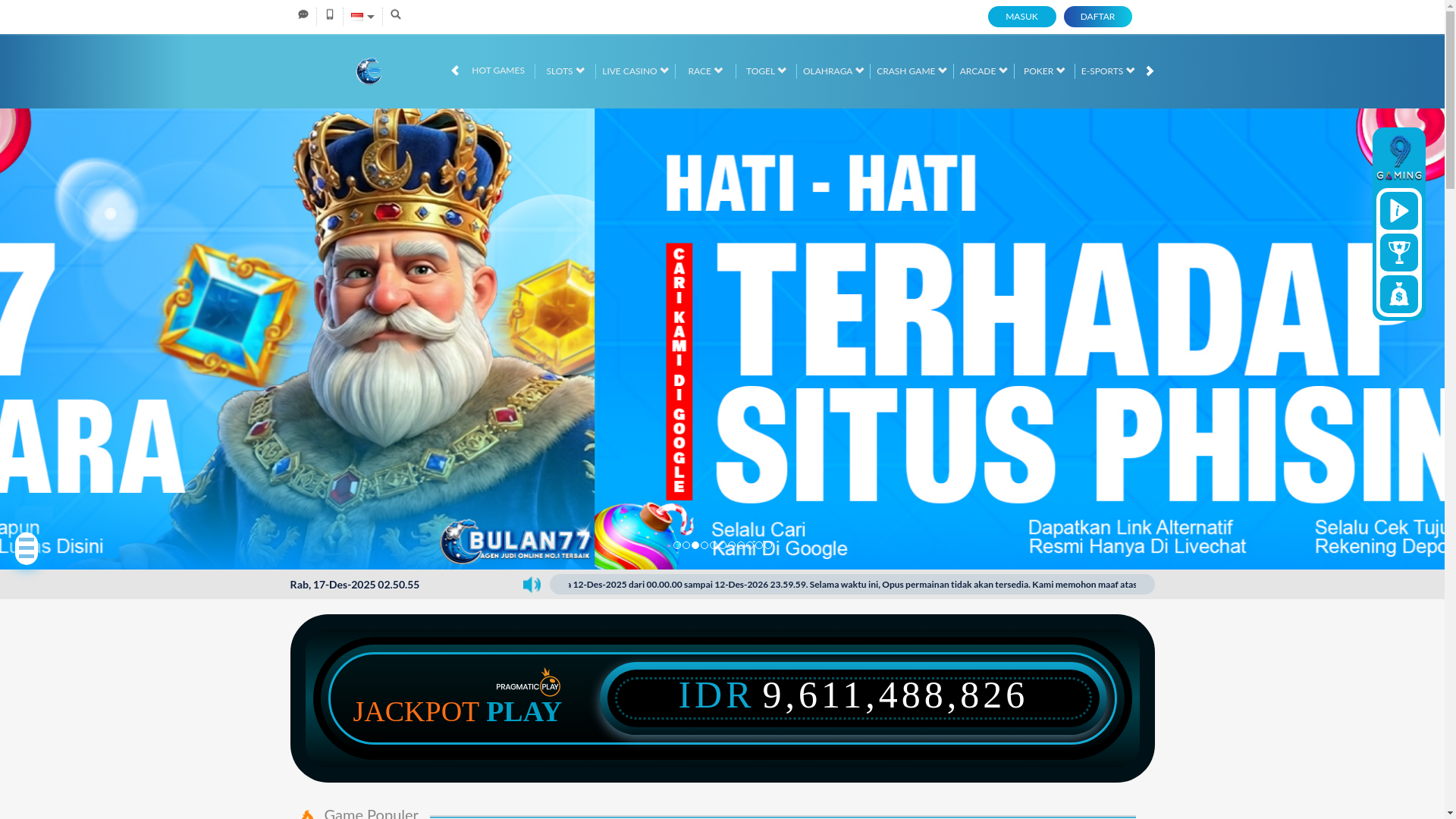 website screenshot of https://putrabulan77.com/