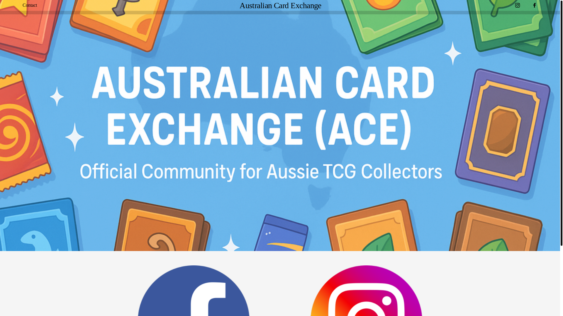 website screenshot of https://australiancardexchange.com/