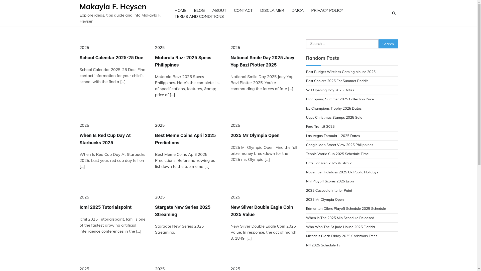 website screenshot of https://makaylafheysen.pages.dev/