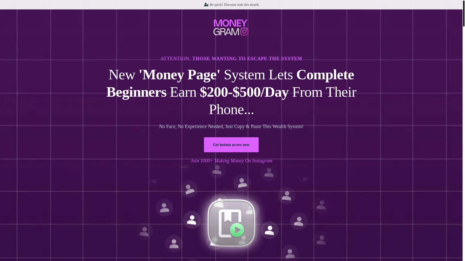 website screenshot of https://grammoney.org/