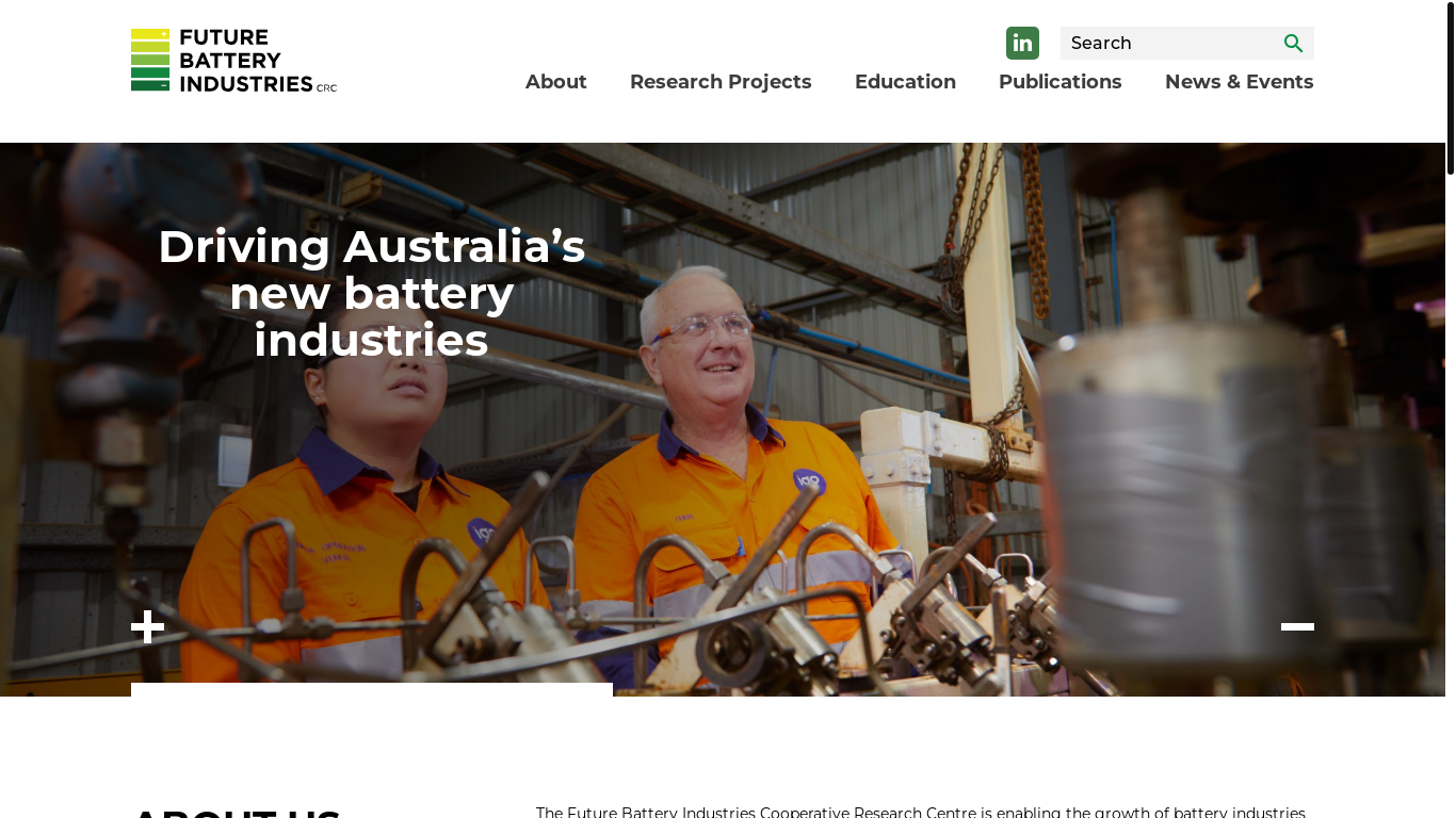 website screenshot of https://fbicrc.com.au/