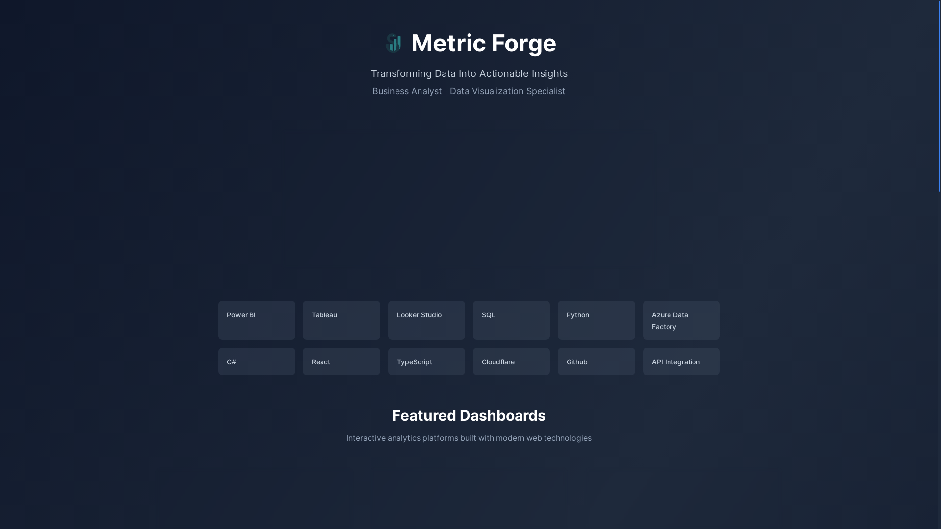 website screenshot of https://metric-forge-71k33.kinsta.page