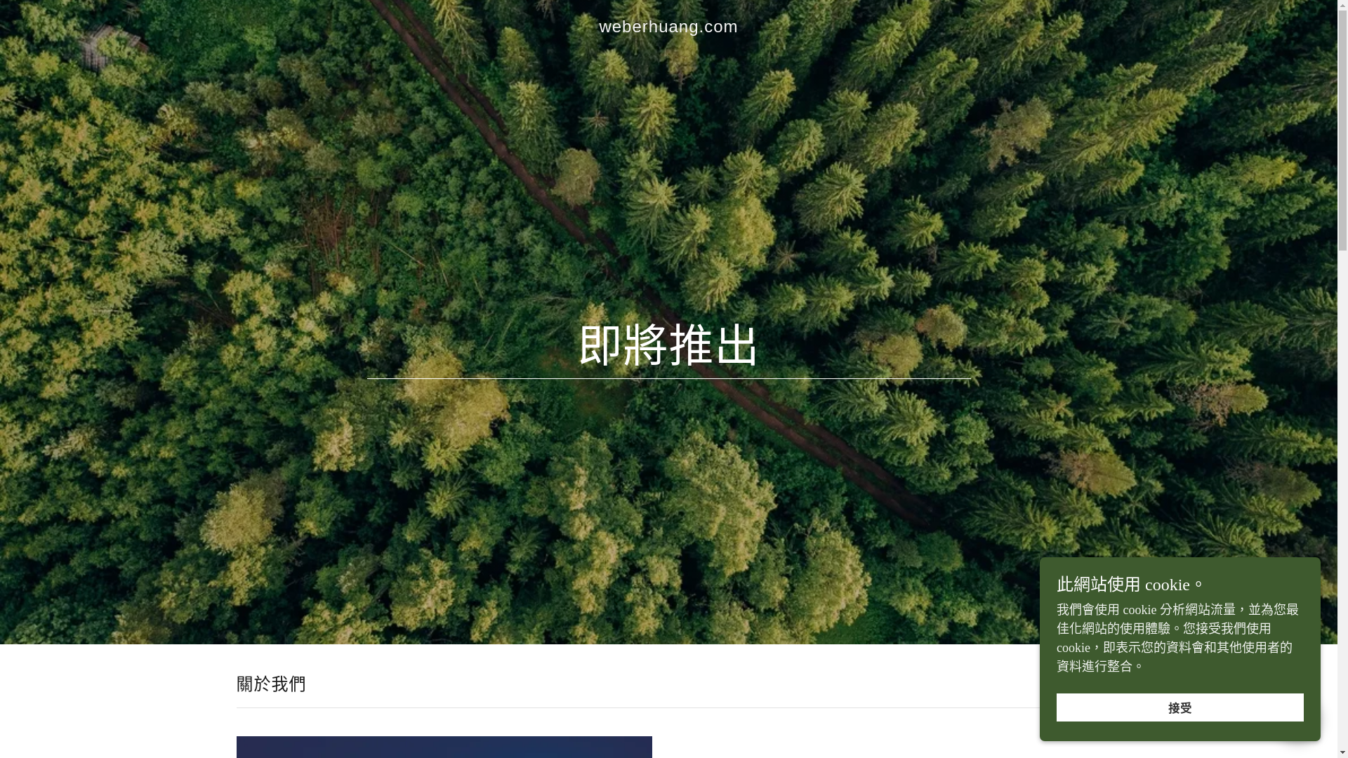 website screenshot of https://weberhuang.com/