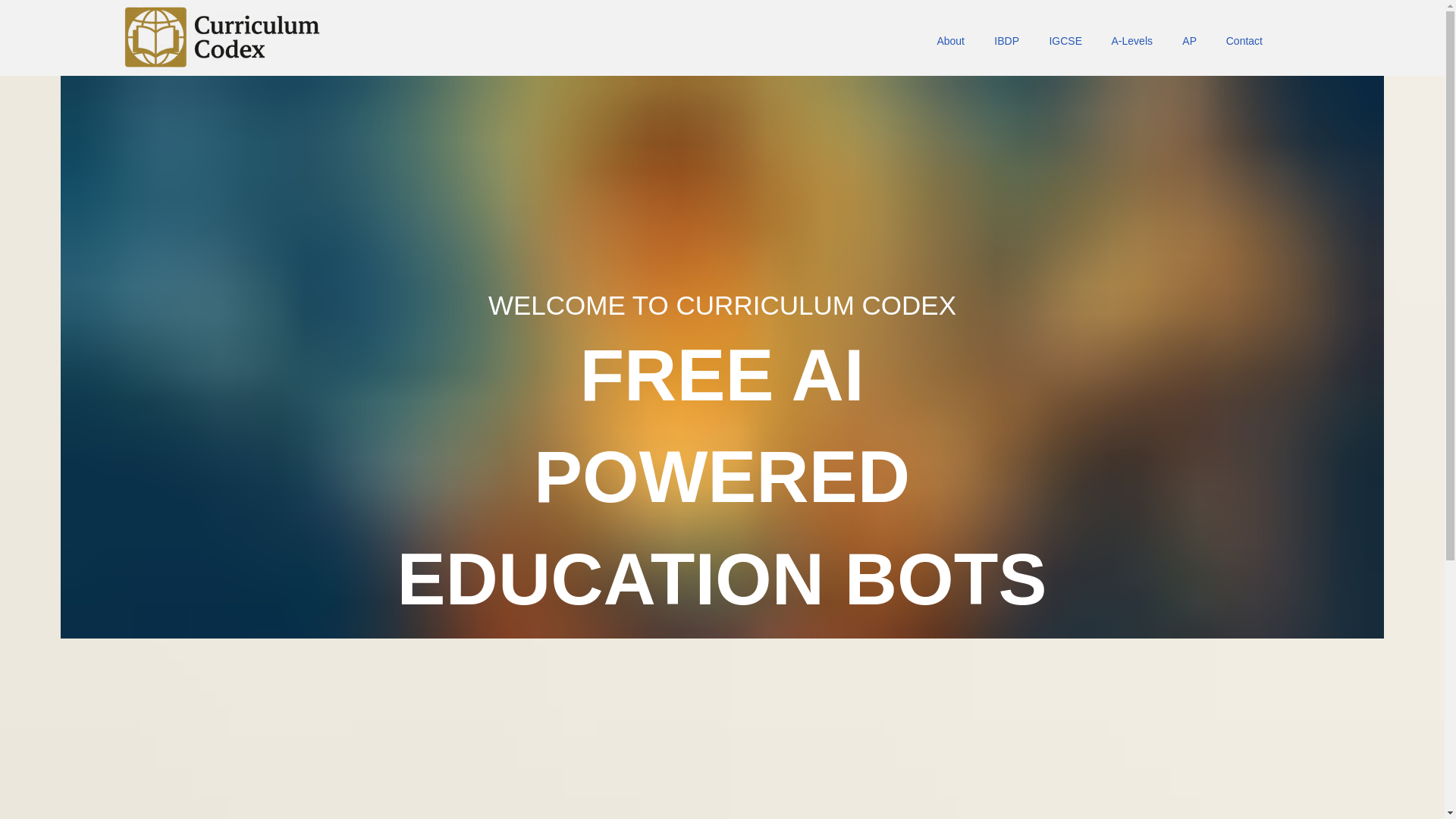 website screenshot of https://curriculumcodex.com/