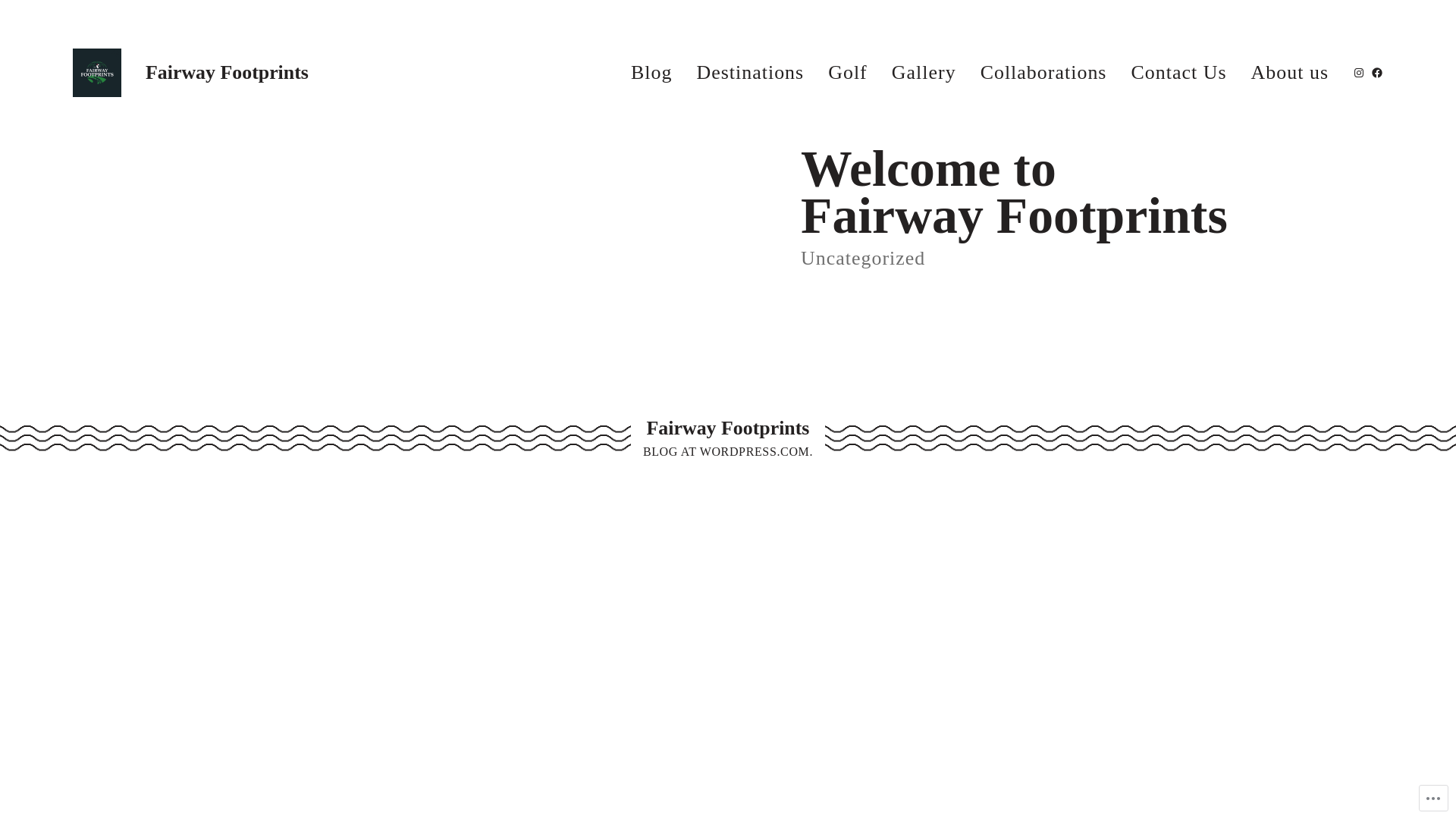 website screenshot of https://fairwayfootprints.com/