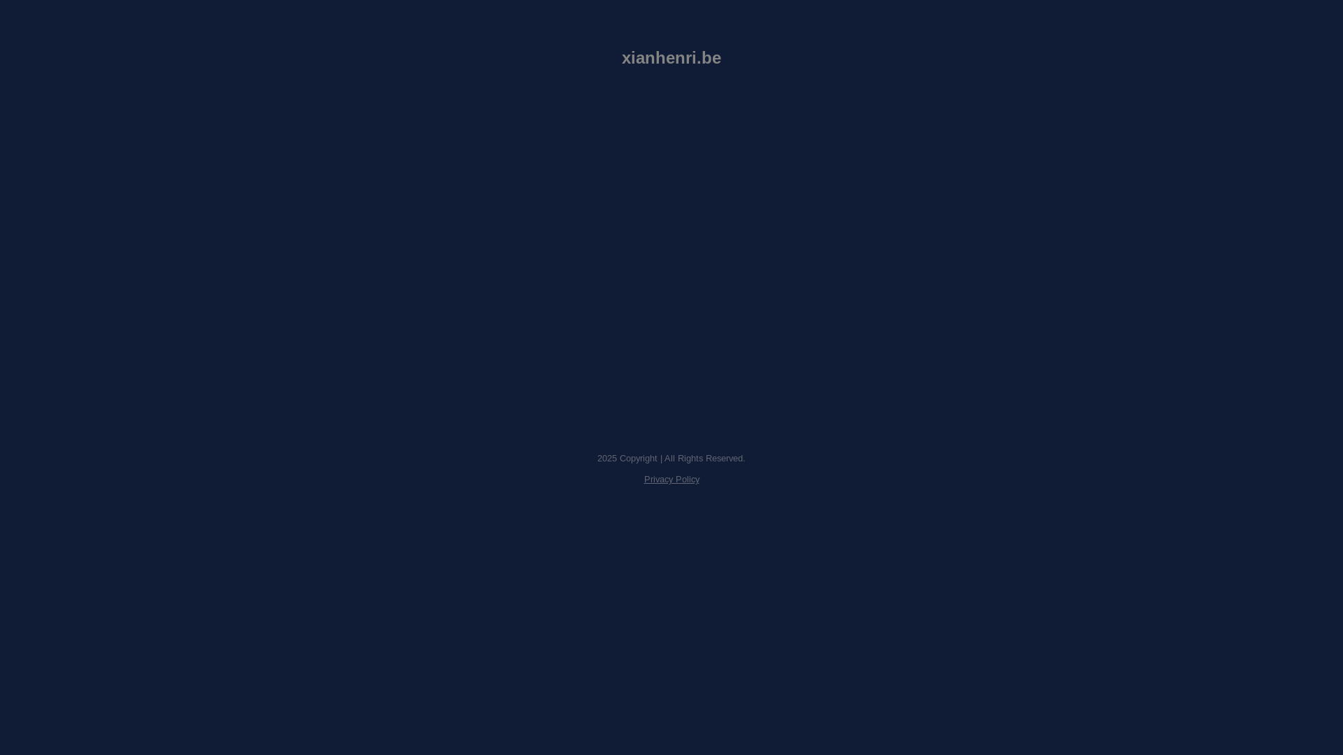 website screenshot of https://xianhenri.be/