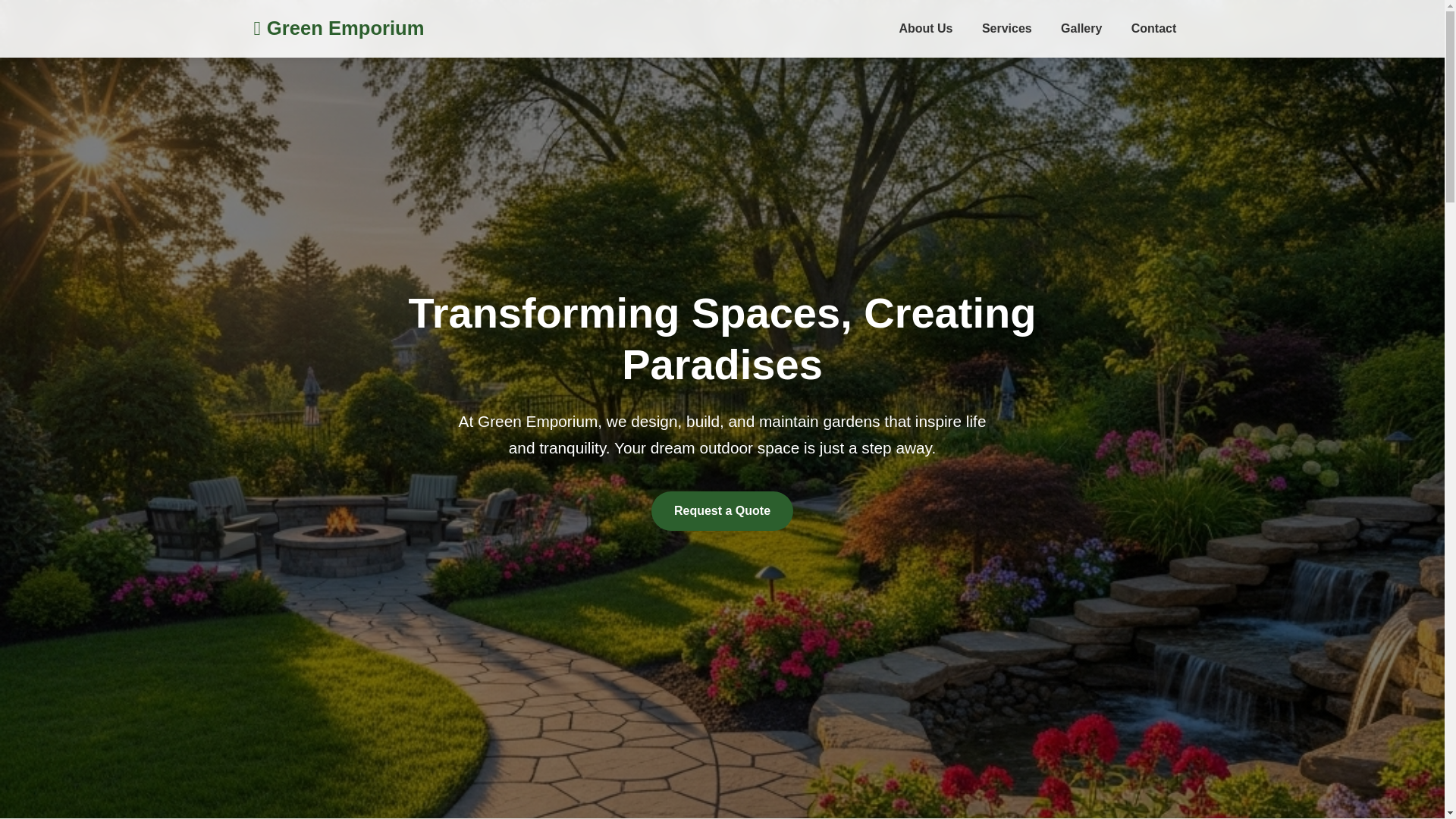 website screenshot of https://greenemporium.club/