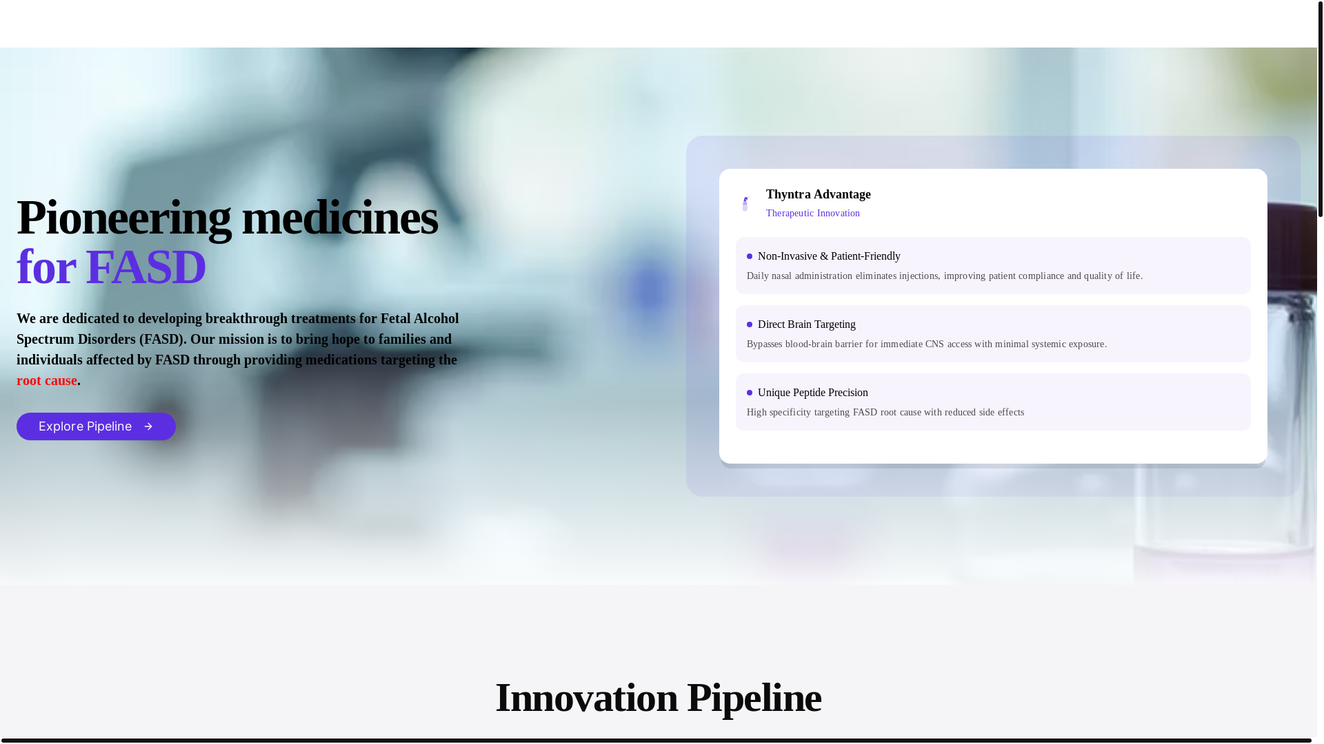 website screenshot of https://thyntratx.com/