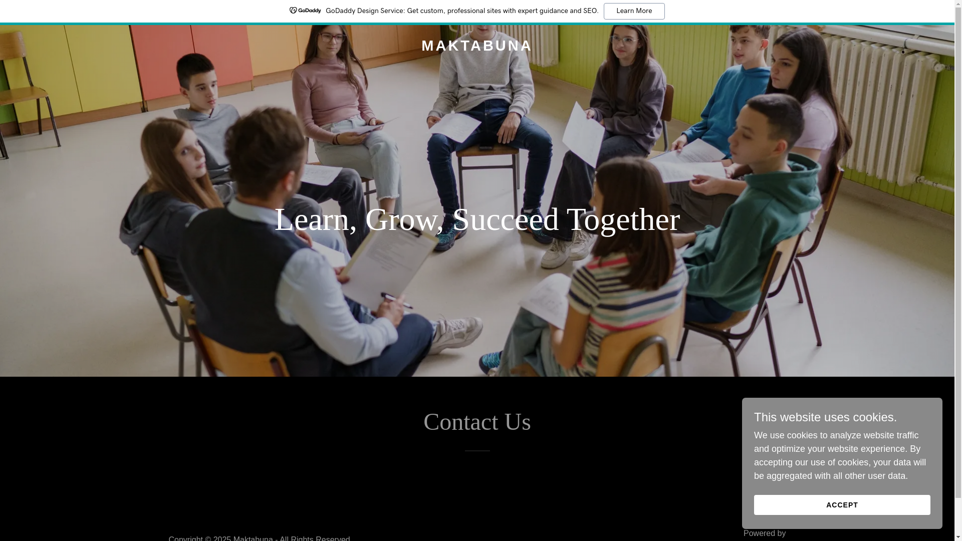 website screenshot of https://maktabuna.com/
