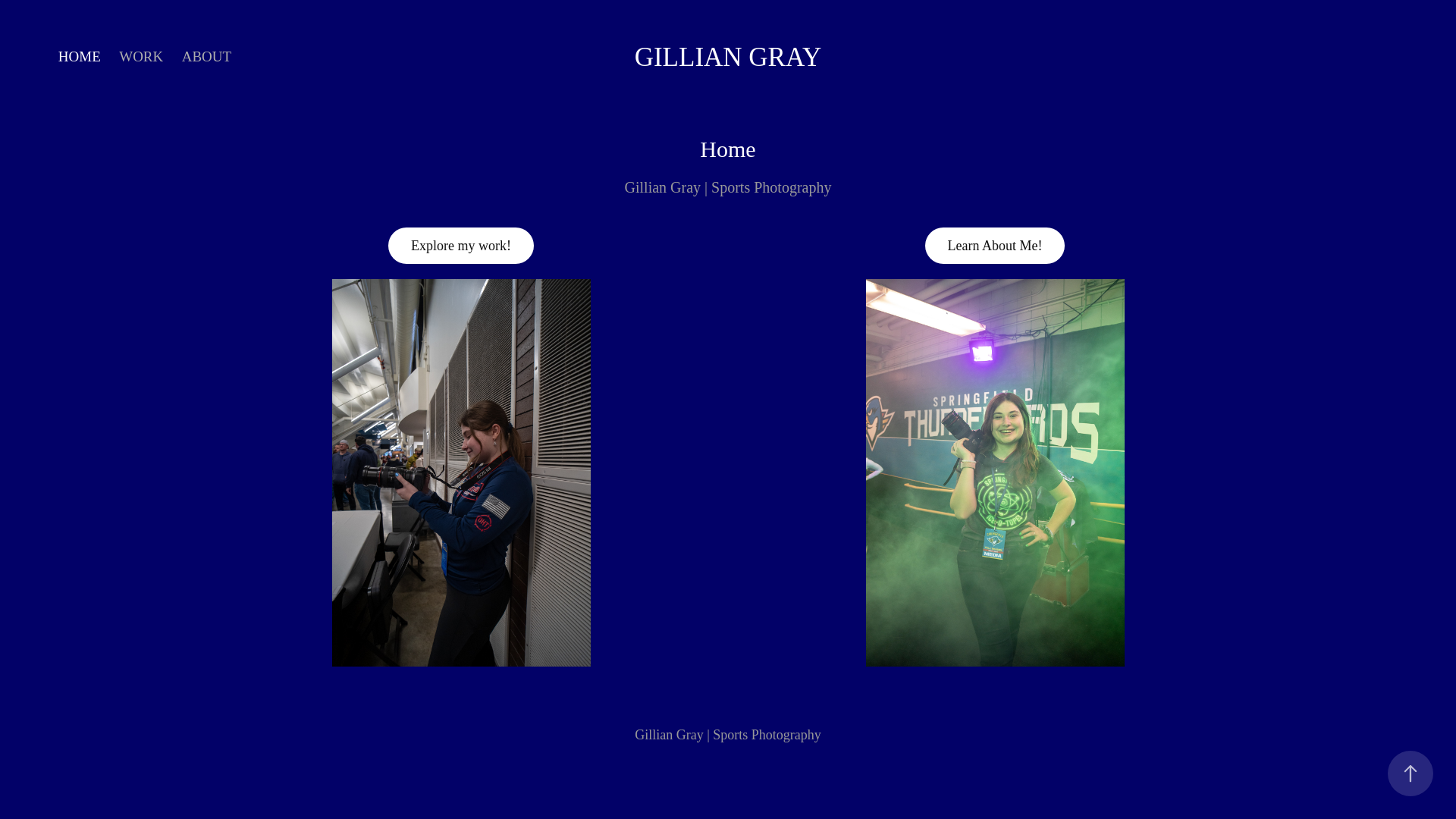 website screenshot of https://gilliangray-photography.com/