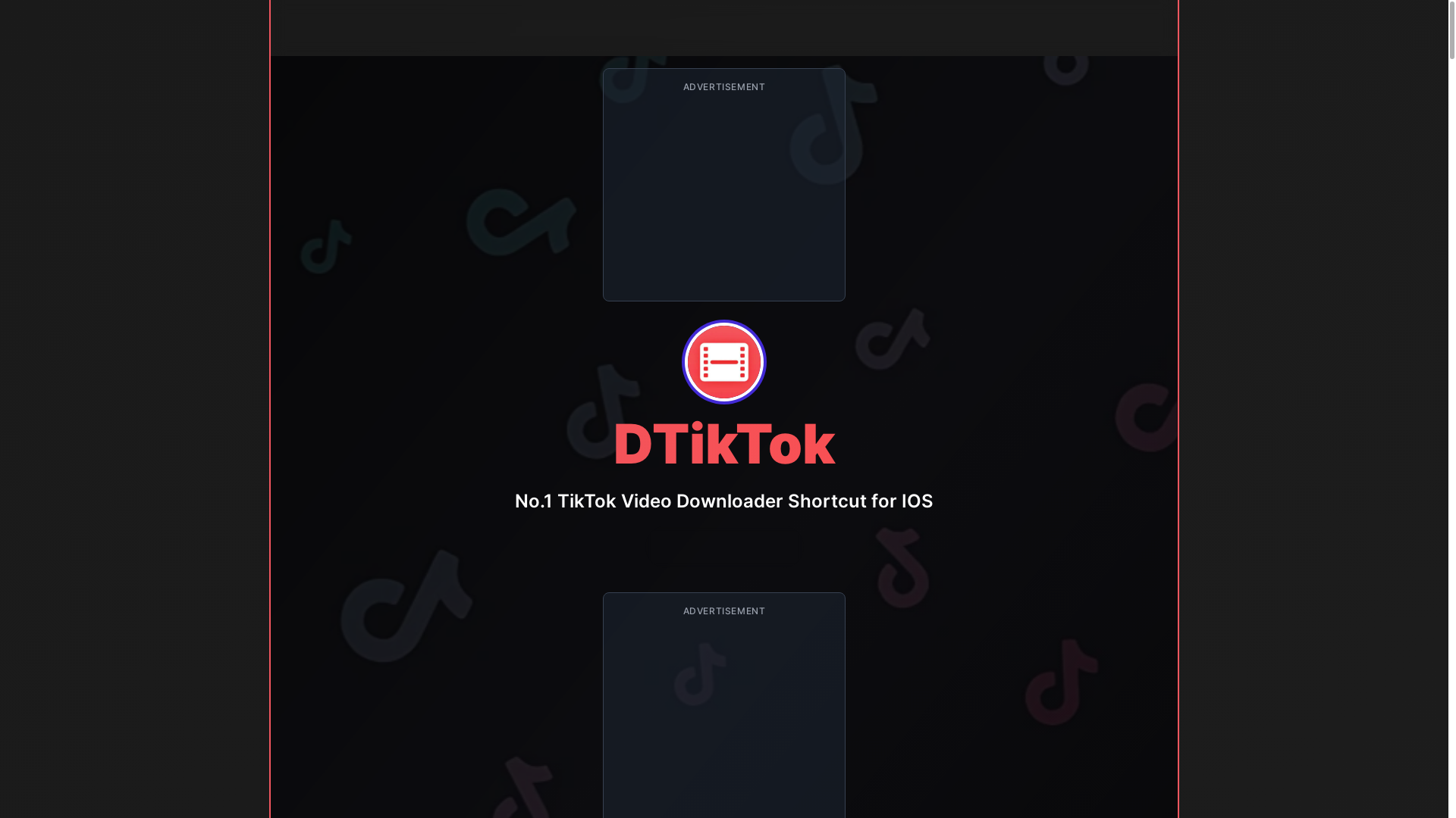 website screenshot of https://d-tiktok.net/