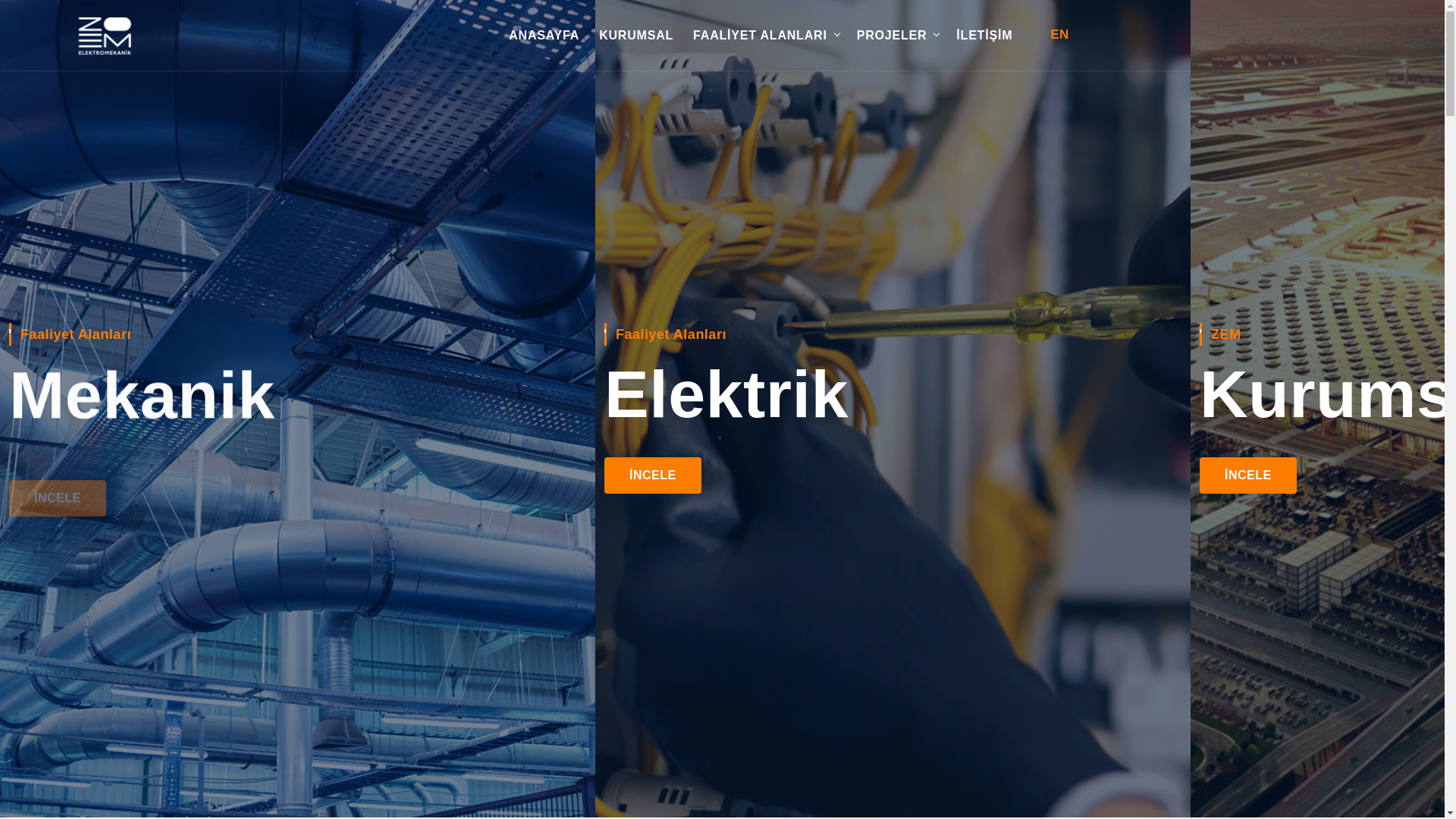 website screenshot of https://zorviaelektromekanik.com/