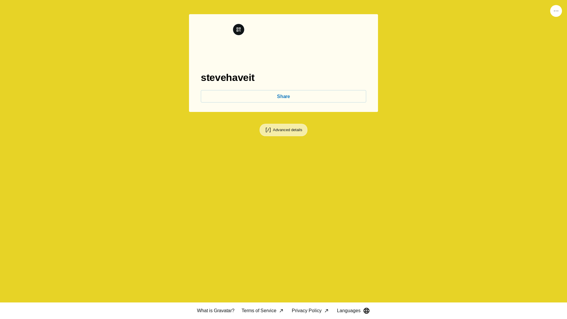 website screenshot of https://stevehaveit.info/