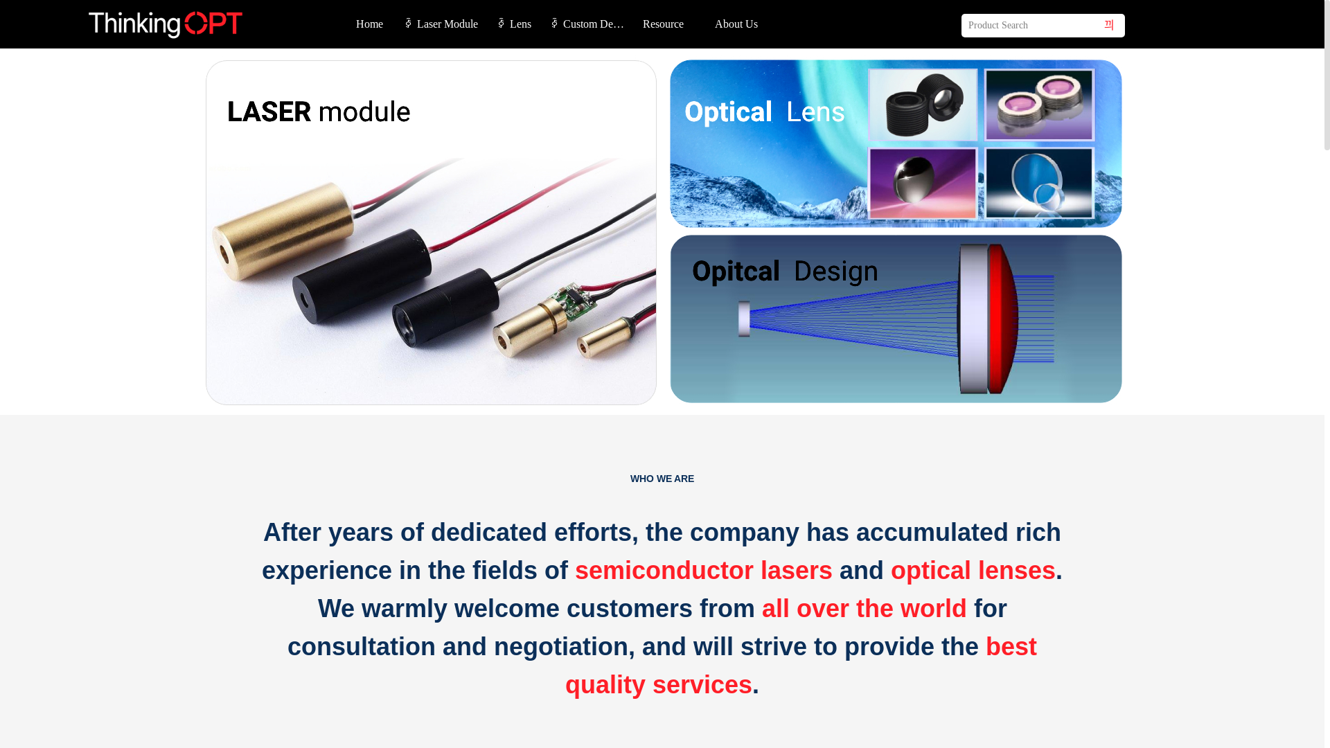 website screenshot of https://thinkingopt.com/