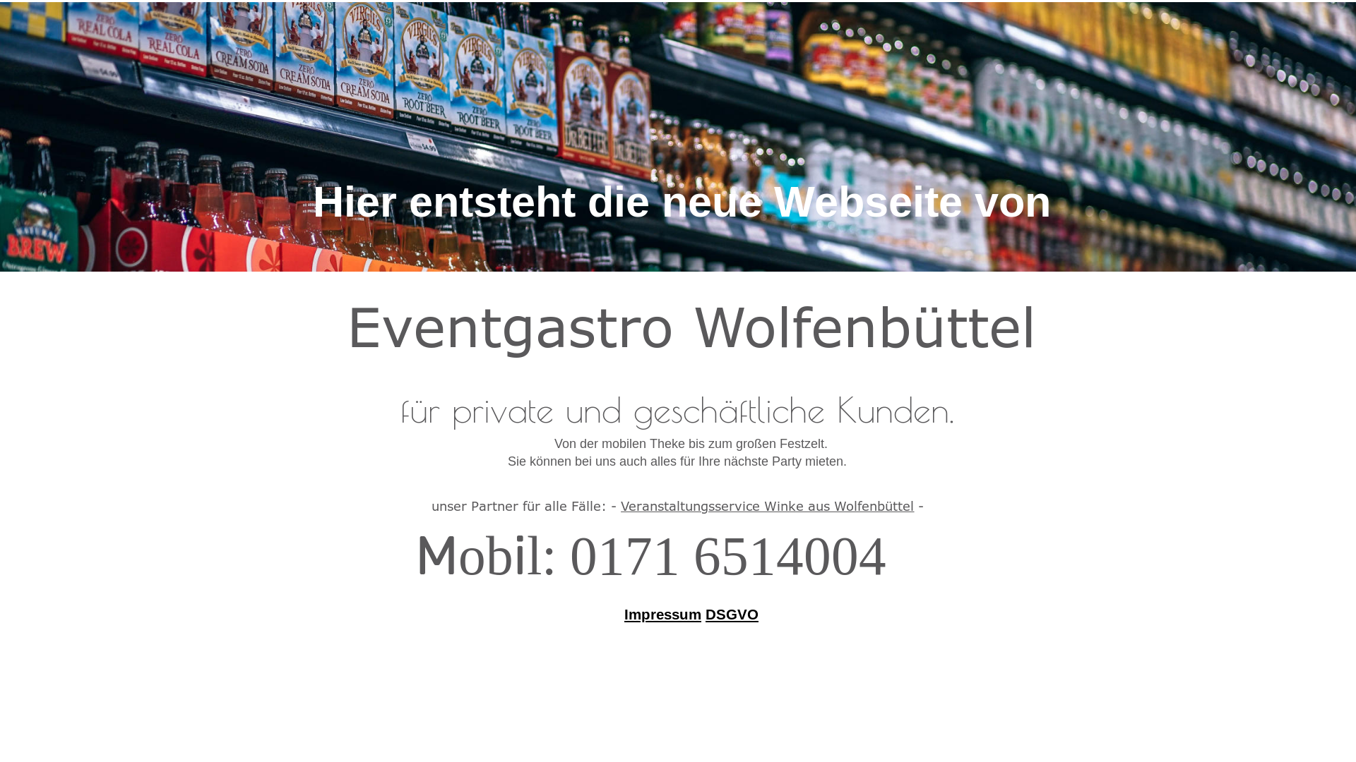 website screenshot of https://eventgastro-wf.de/