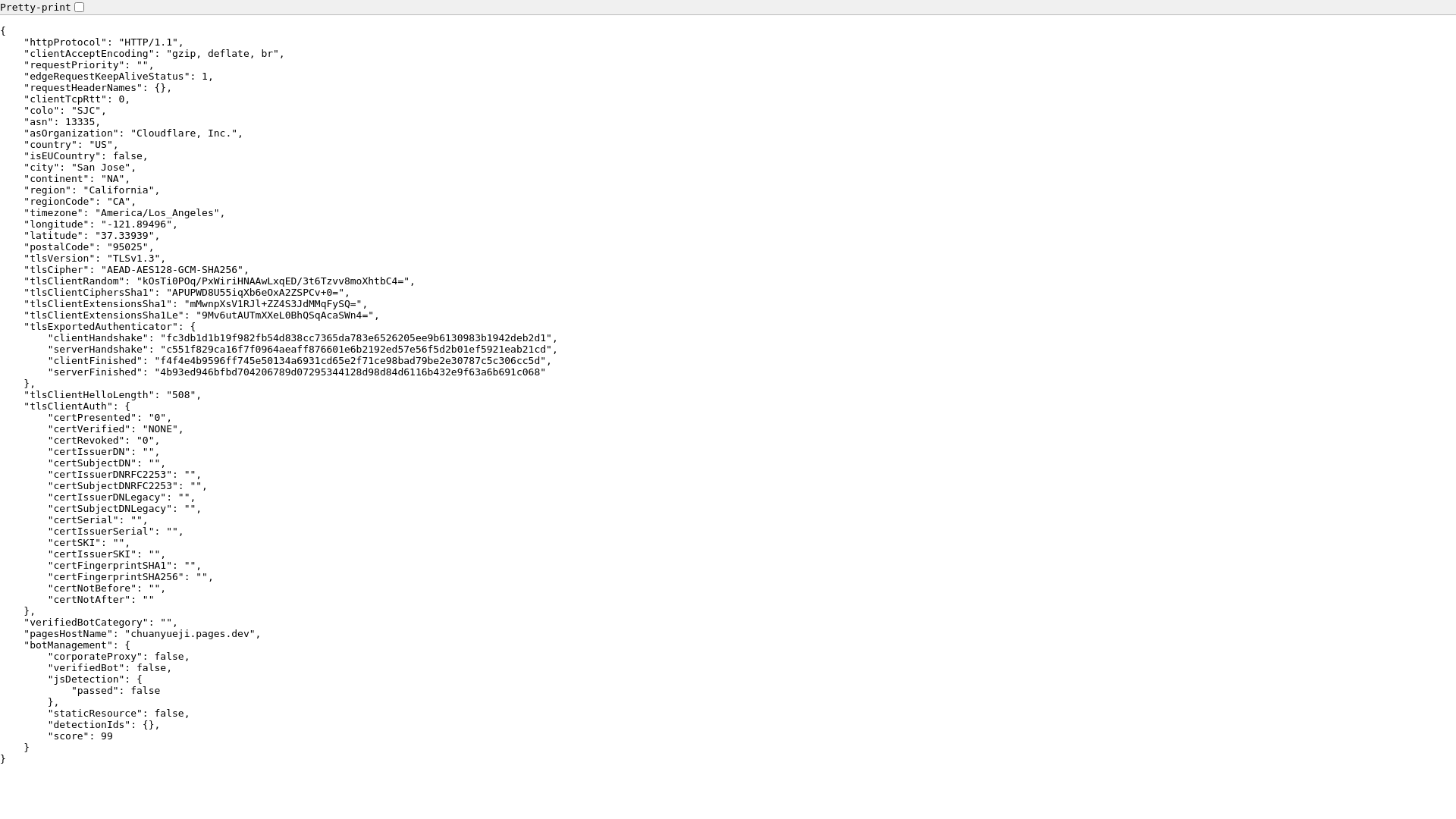 website screenshot of https://chuanyueji.pages.dev/