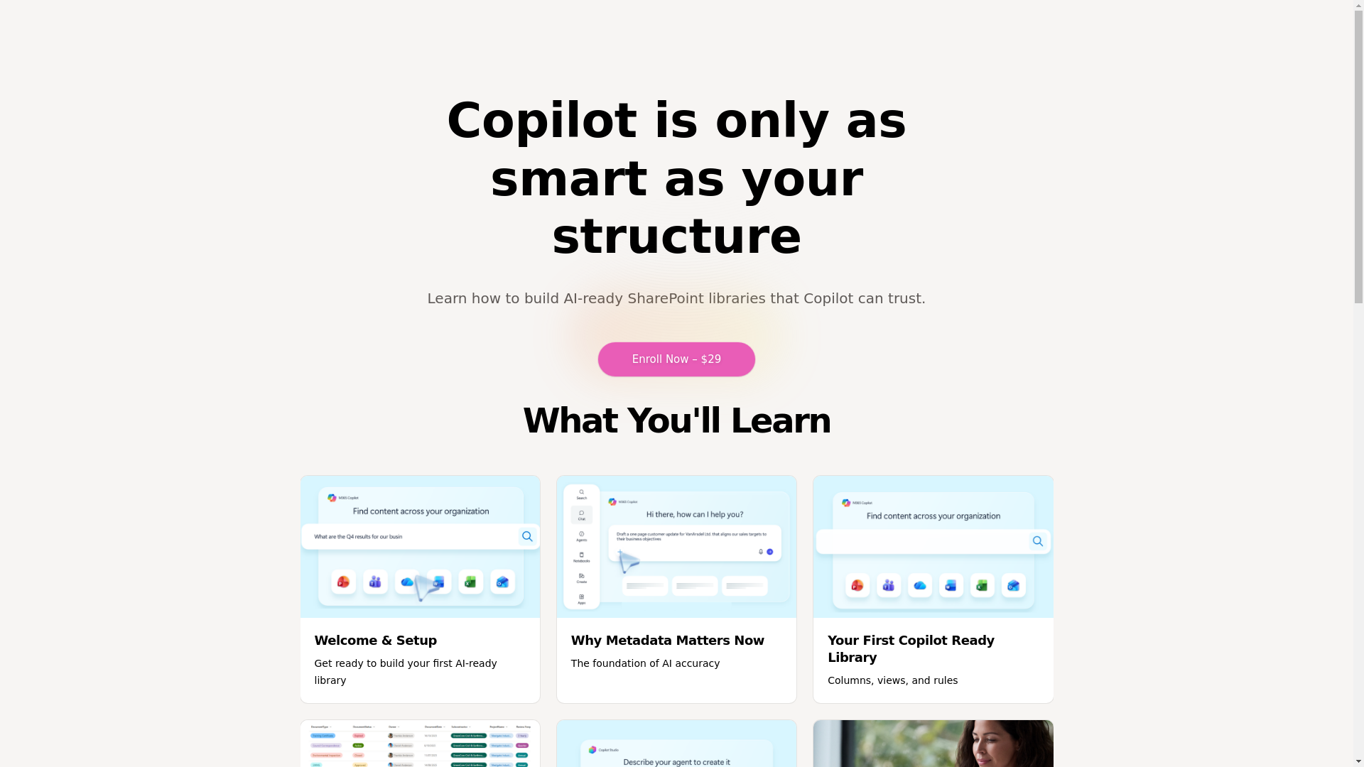website screenshot of https://copilotreadylibraries.com/