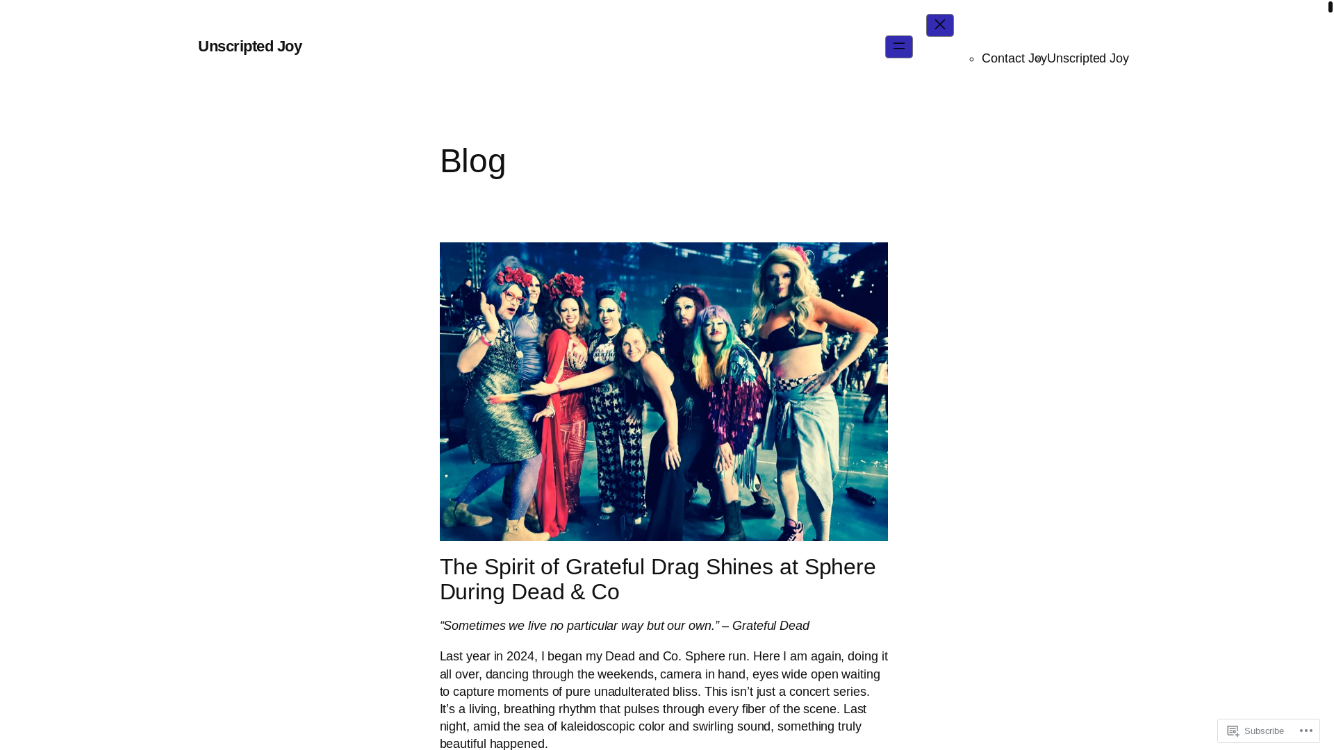 website screenshot of https://ruggedindependence.blog/