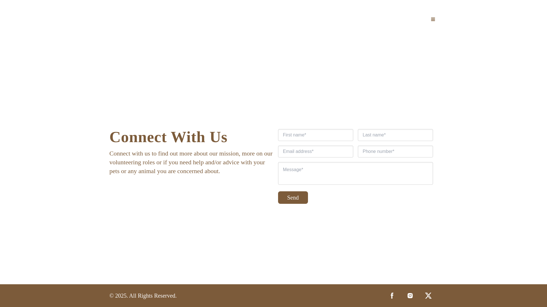 website screenshot of https://loveallanimalrescue.co.uk/