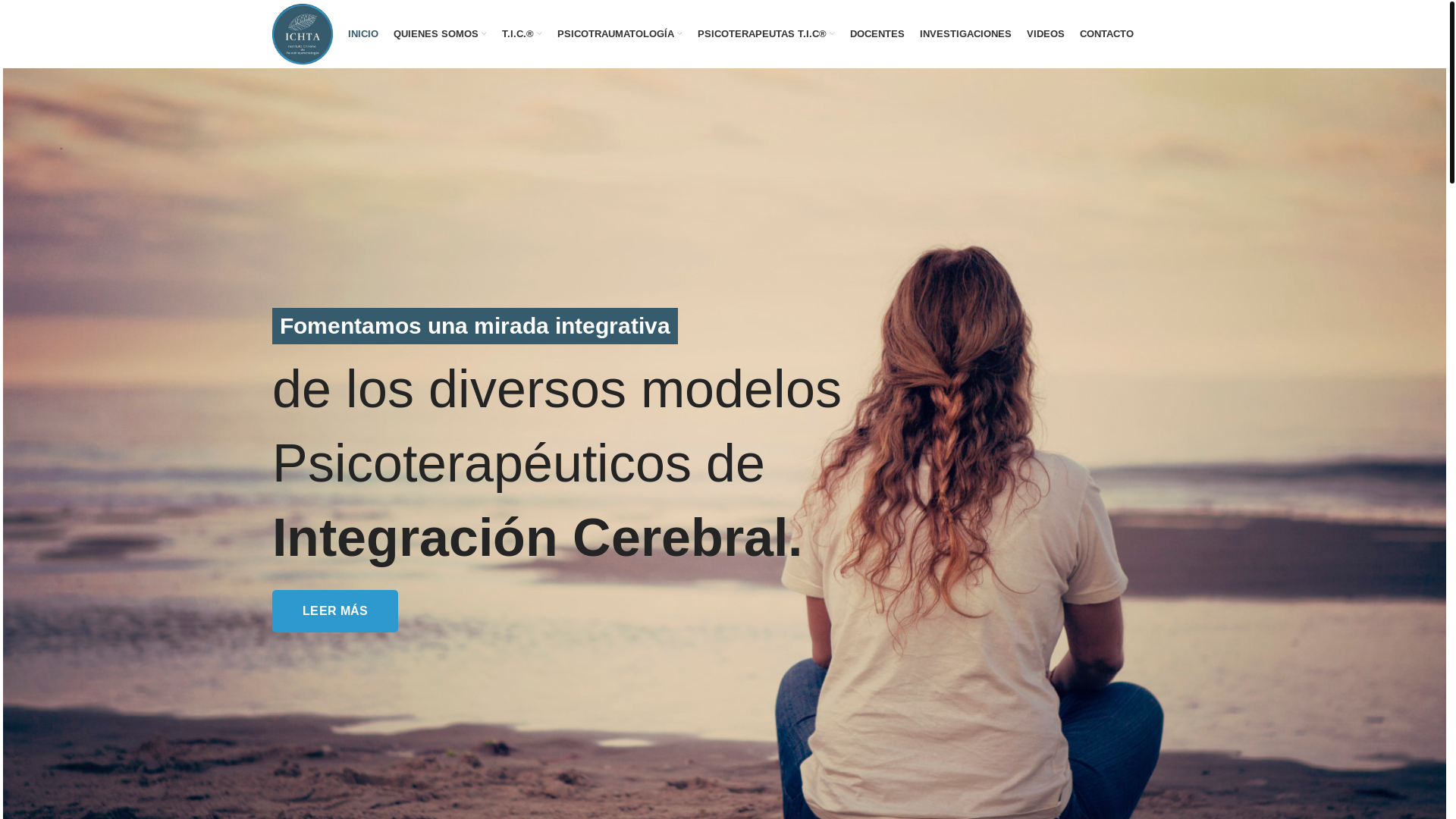 website screenshot of https://institutochilenodepsicotraumatologia.cl/