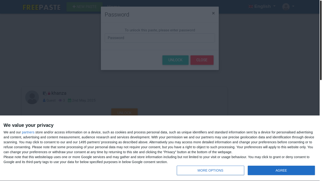 website screenshot of https://freepaste.link/caqmnigwhf