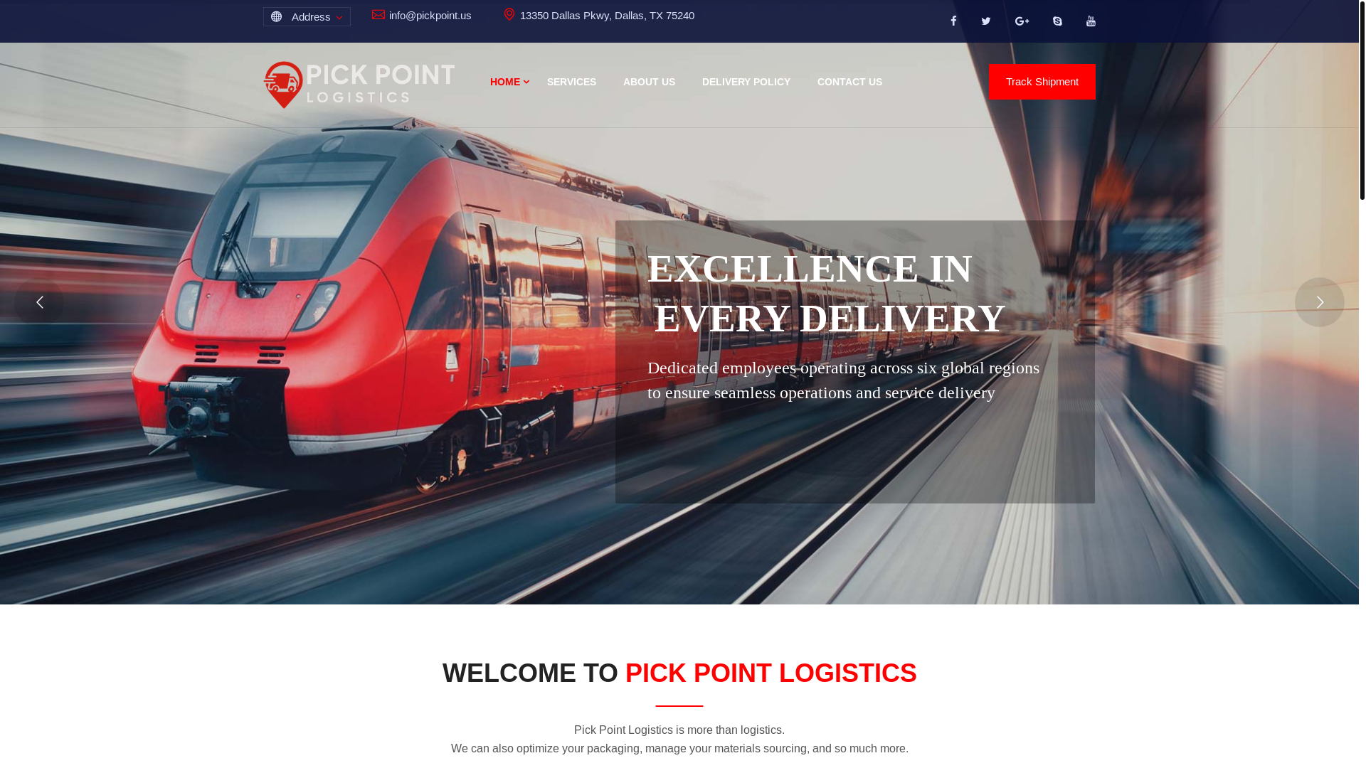 website screenshot of https://pickpointcargo.us/