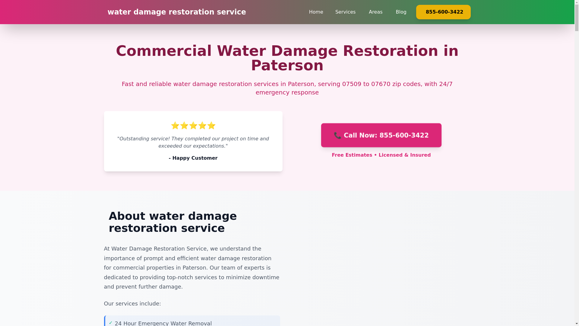 website screenshot of https://commercial-water-damage-paterson.pages.dev/