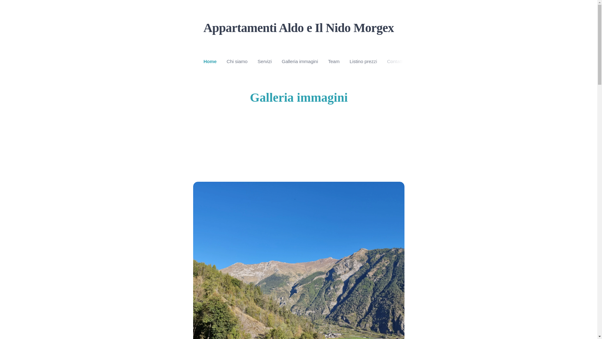 website screenshot of https://appartamenti-valle-d-aosta-morgex-aldo-e-il-nido.it/