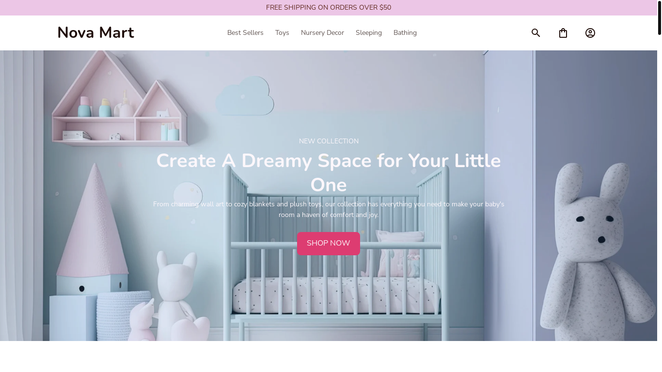 website screenshot of https://novamartus.shop/