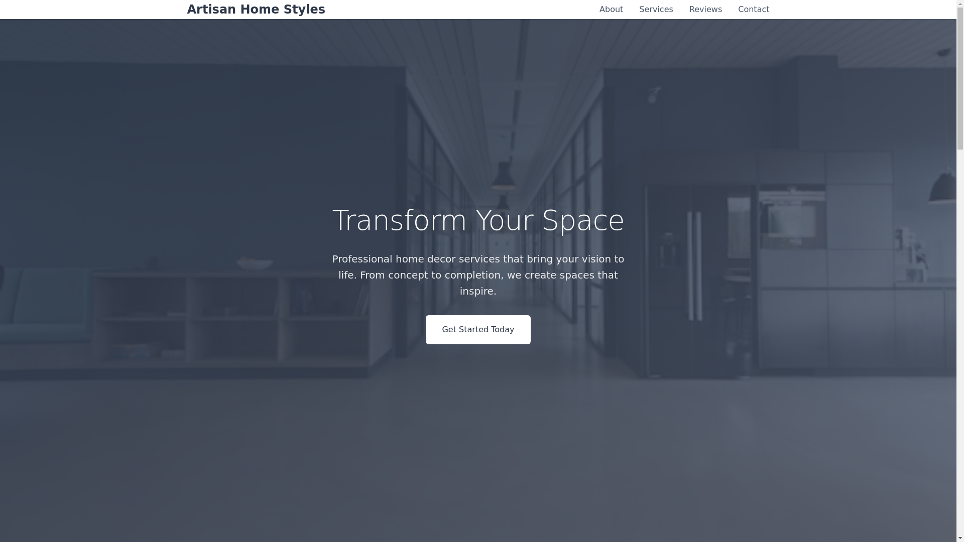 website screenshot of https://artisanhomestyles.sbs/