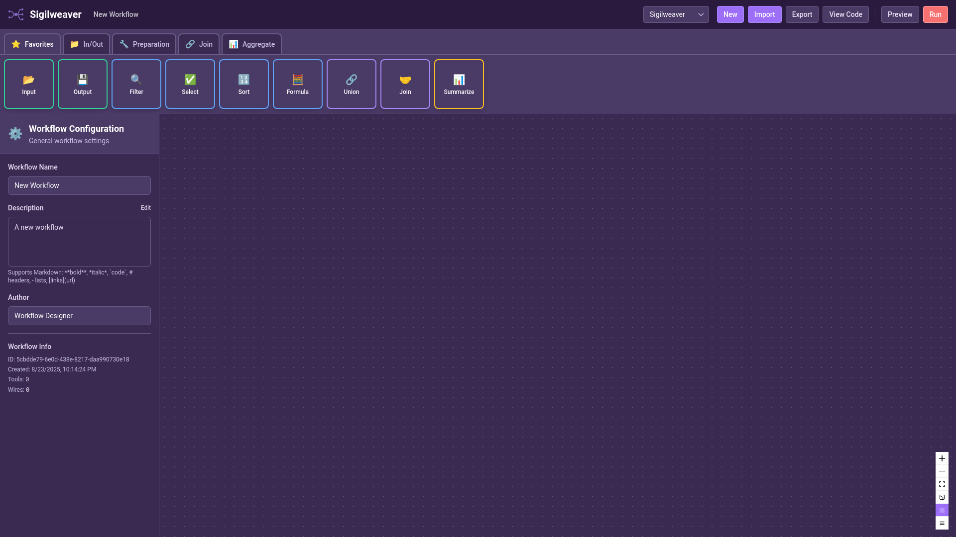website screenshot of https://sigilweaver-frontend.pages.dev/