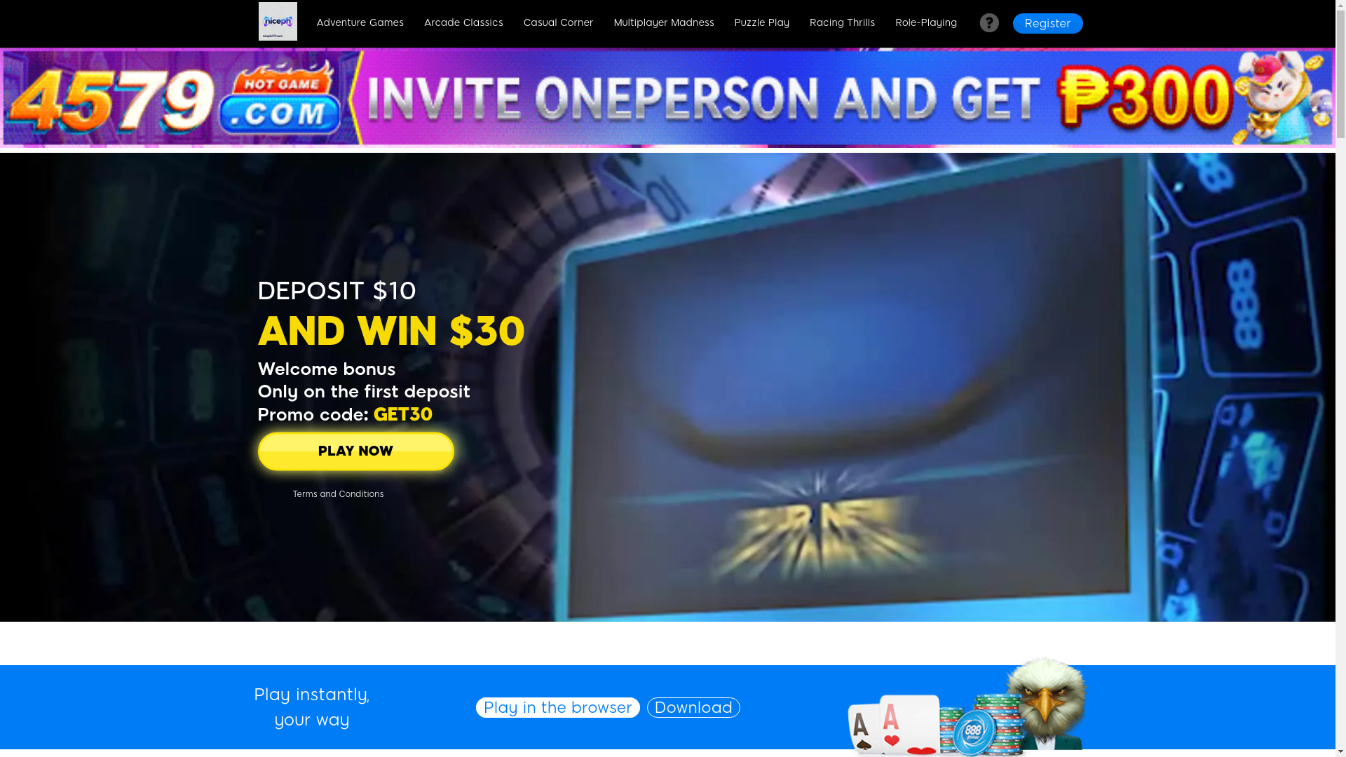 website screenshot of https://niceph777.com/