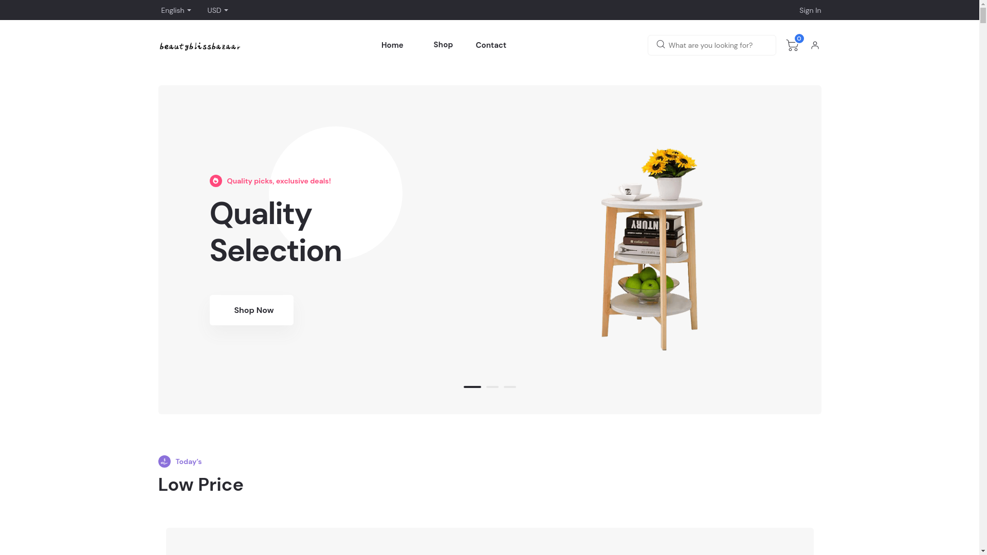 website screenshot of https://beautyblissbazaar-com.pages.dev/