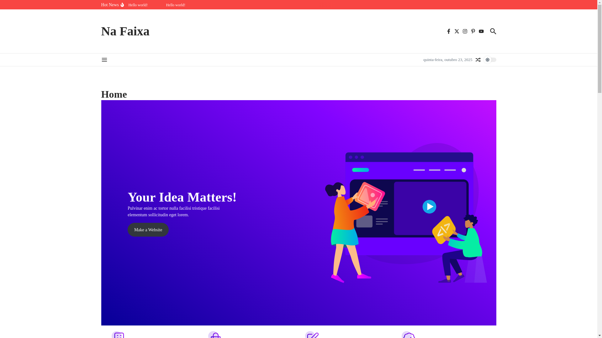 website screenshot of https://nafaixanews.com.br/