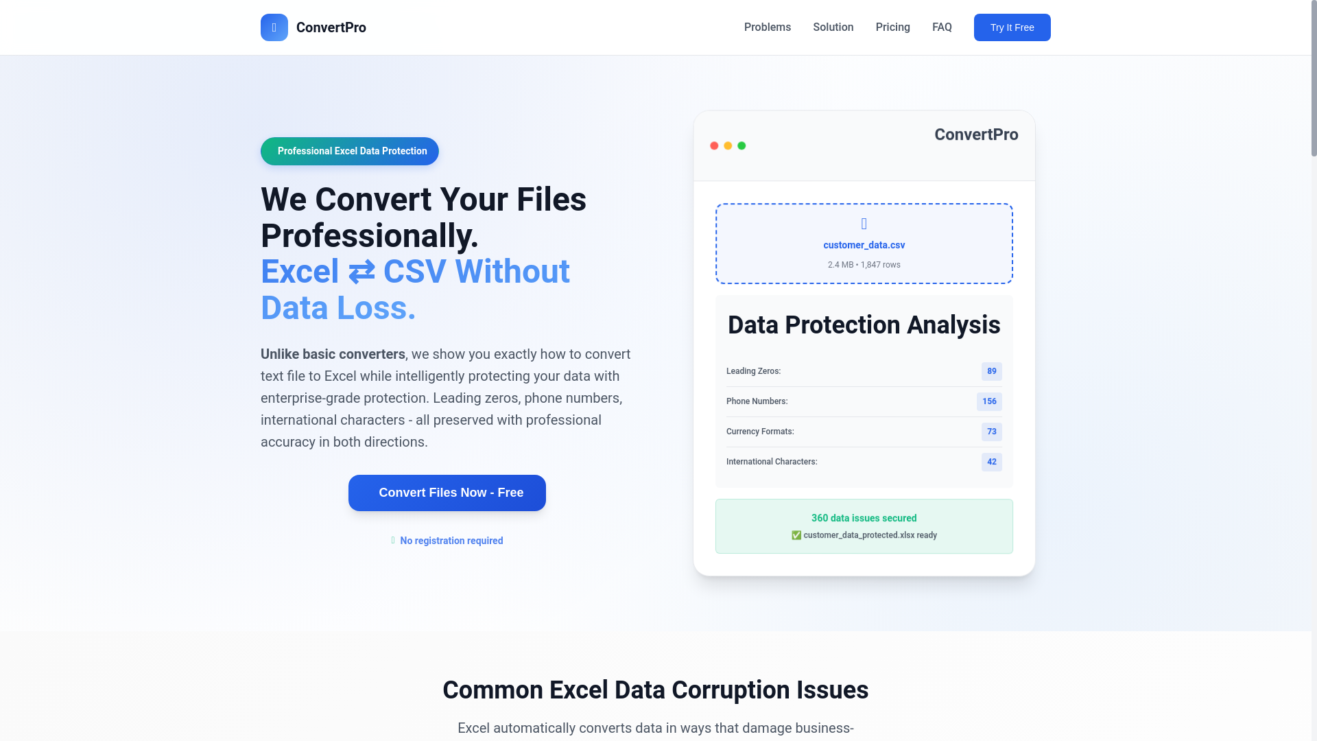 website screenshot of https://convertpro.app/