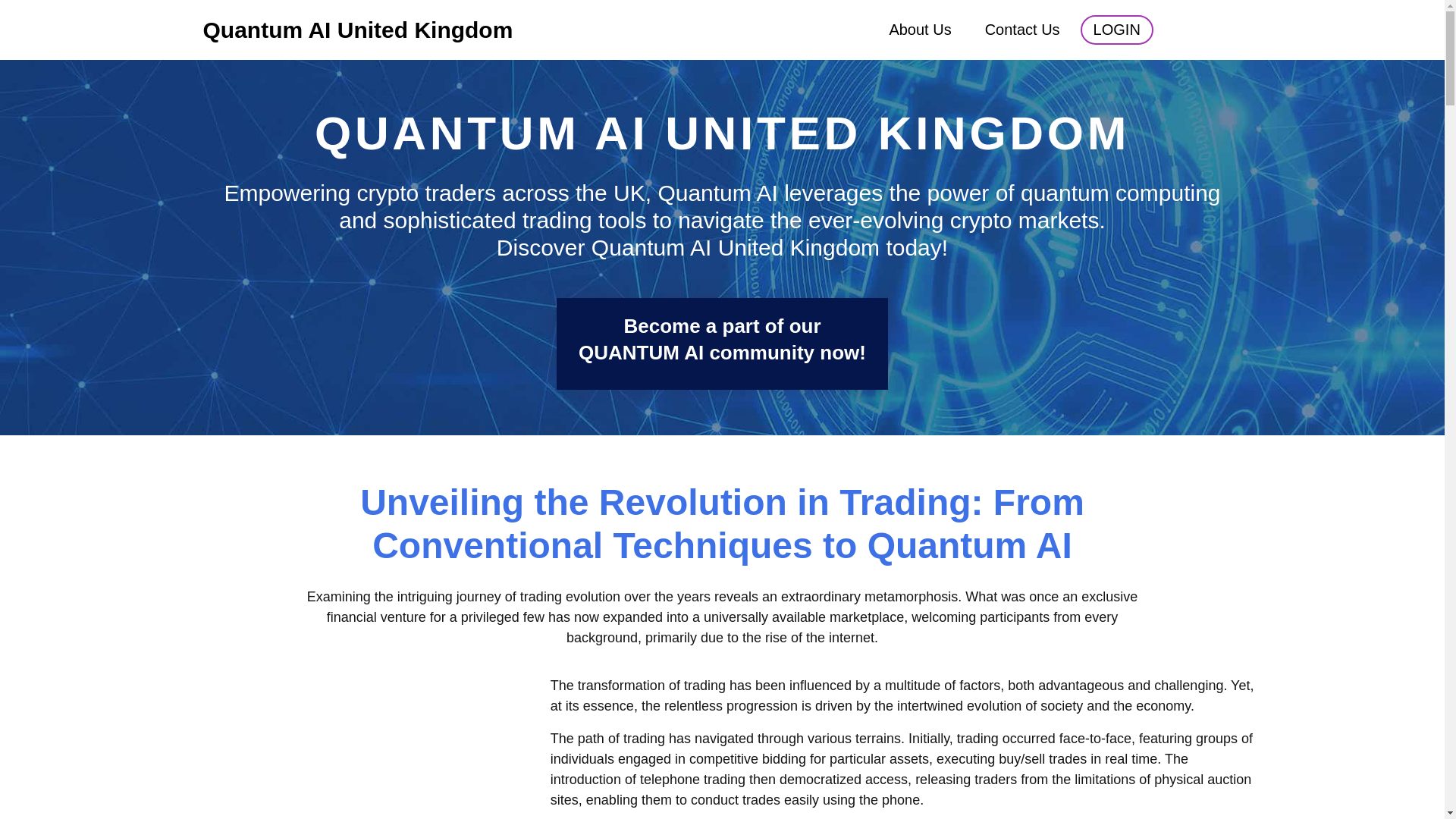 website screenshot of https://quantumaiunitedkingdom.uk/