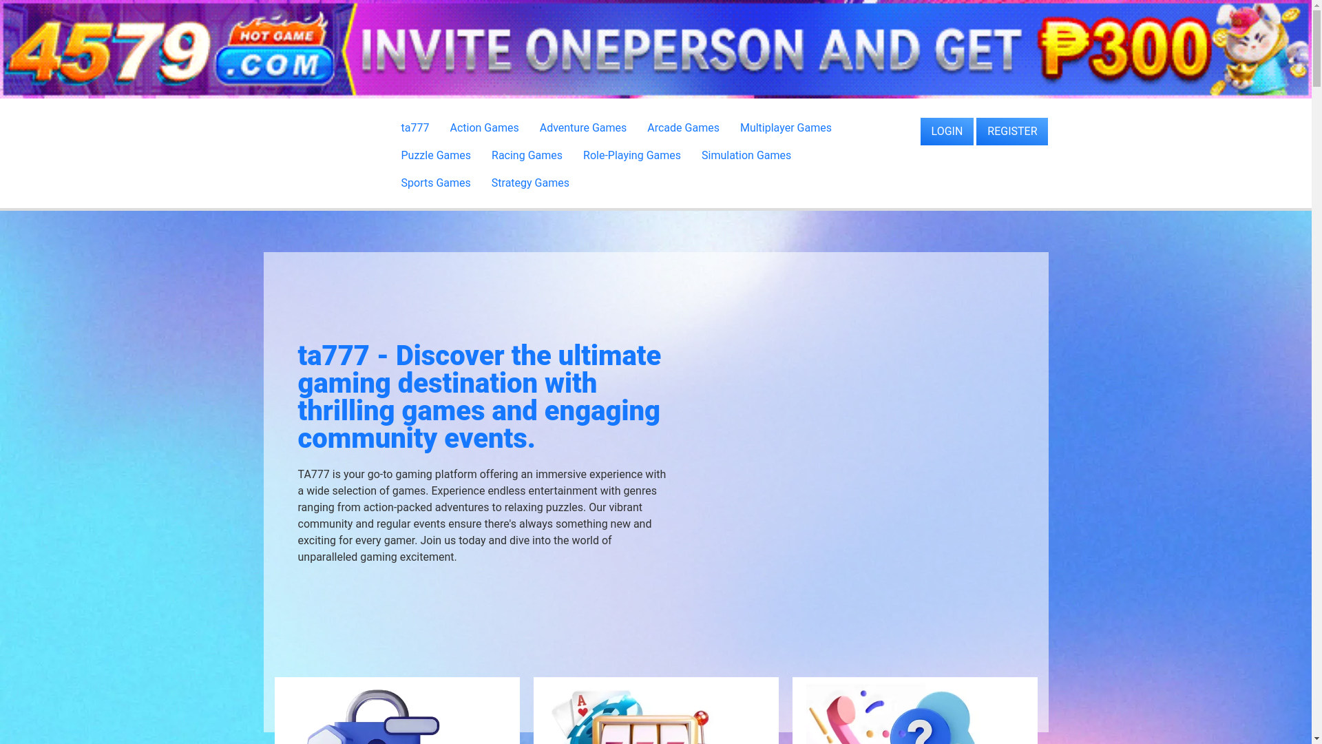 website screenshot of https://ta777777.com/